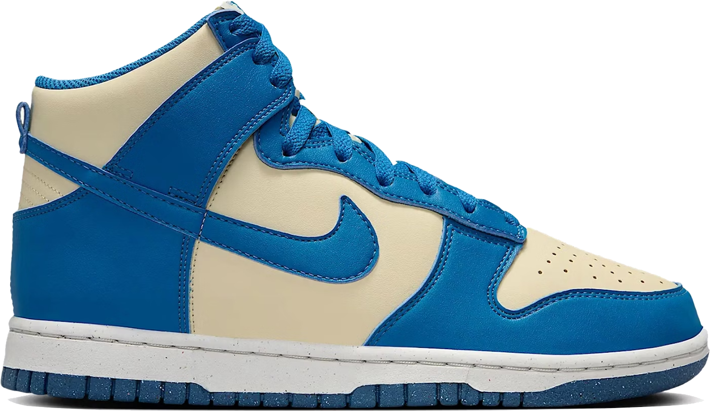 Multi-colored Sneaker Shirts and Hoodies designed by Sneaker Shirts Outlet® to match the Dunk High Next Nature Light Khaki Star Blue.