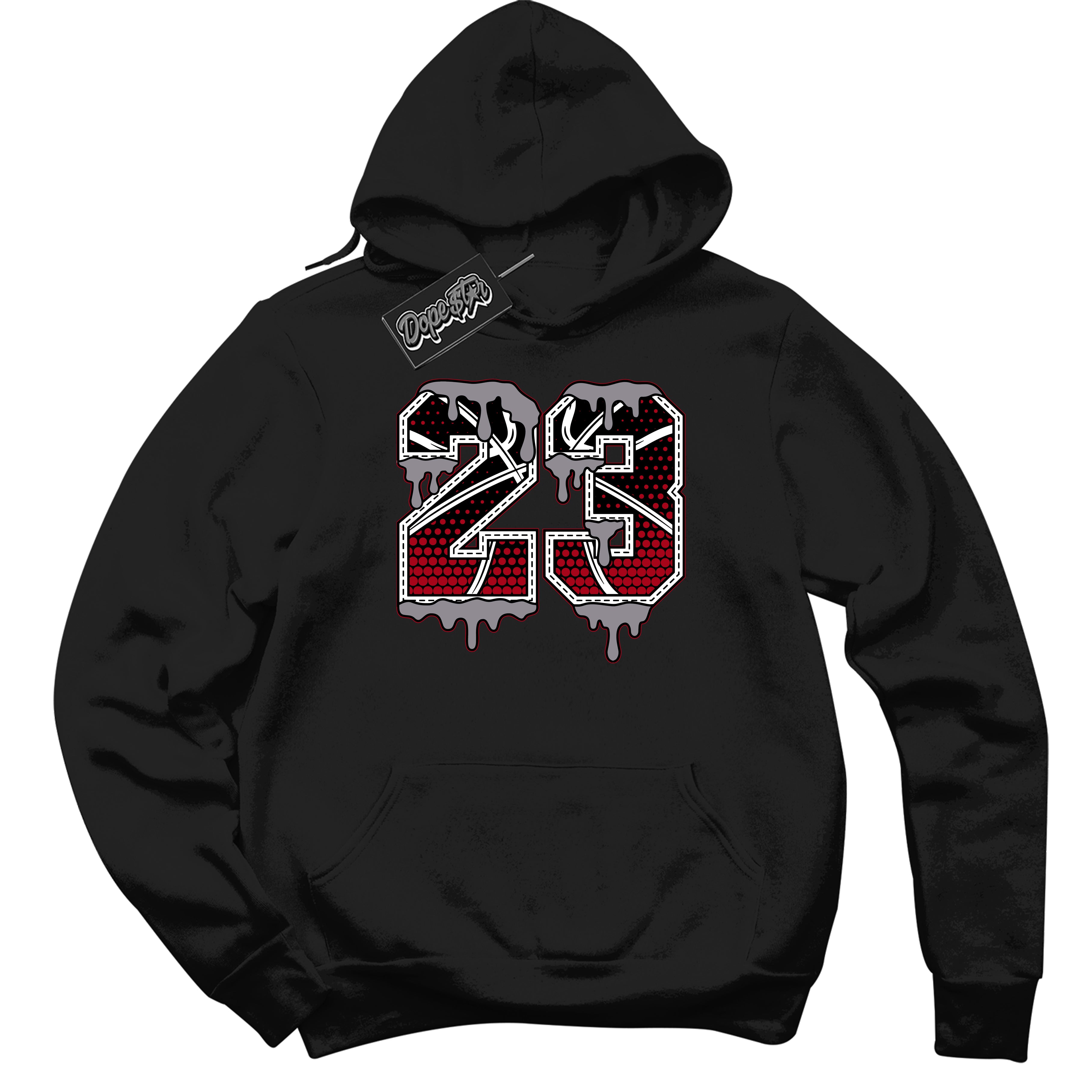 Cool Black Hoodie with “ 23 Ball ” design that Perfectly Matches Bred Reimagined 4s Jordans.