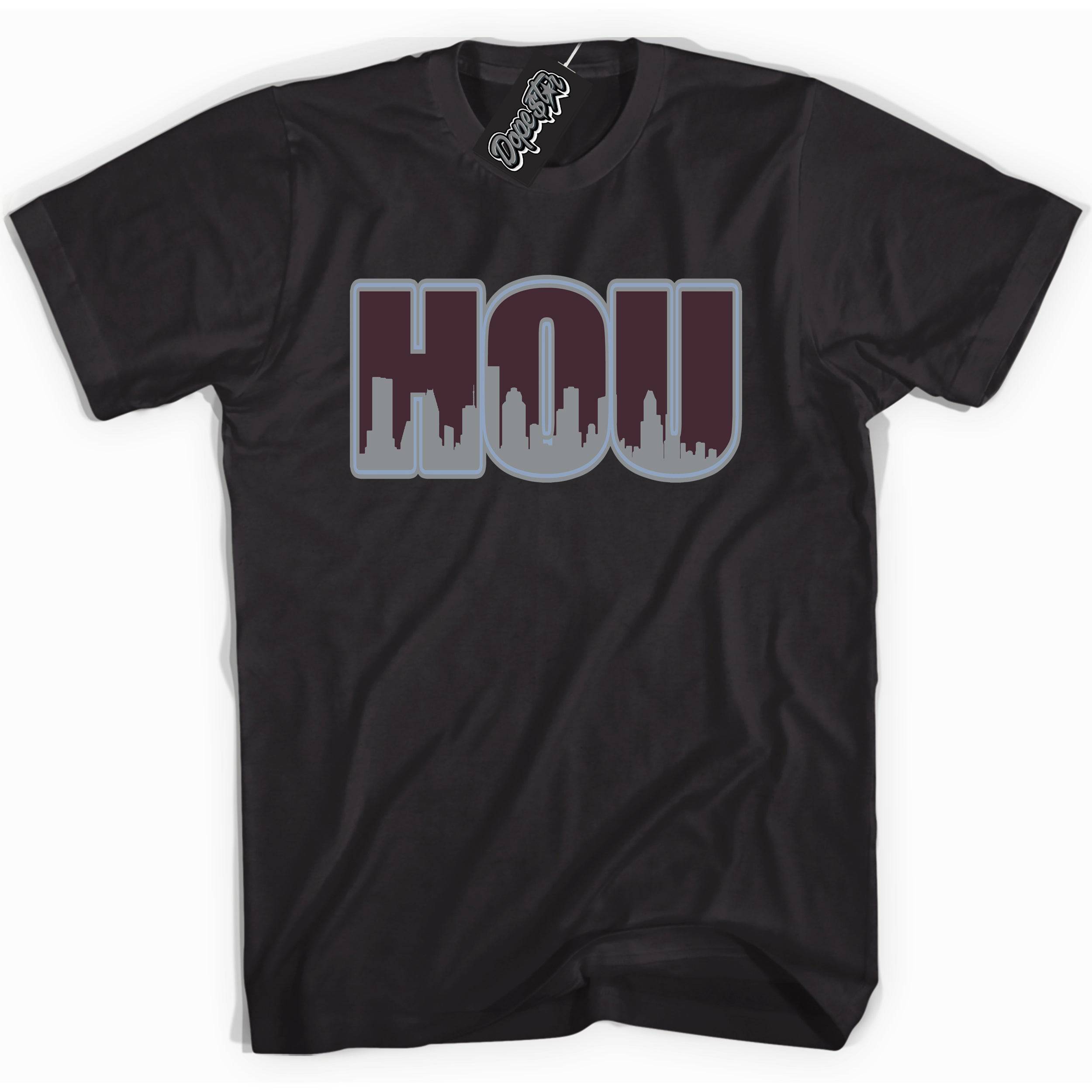 Burgundy 5s DopeStar Shirt Houston Graphic