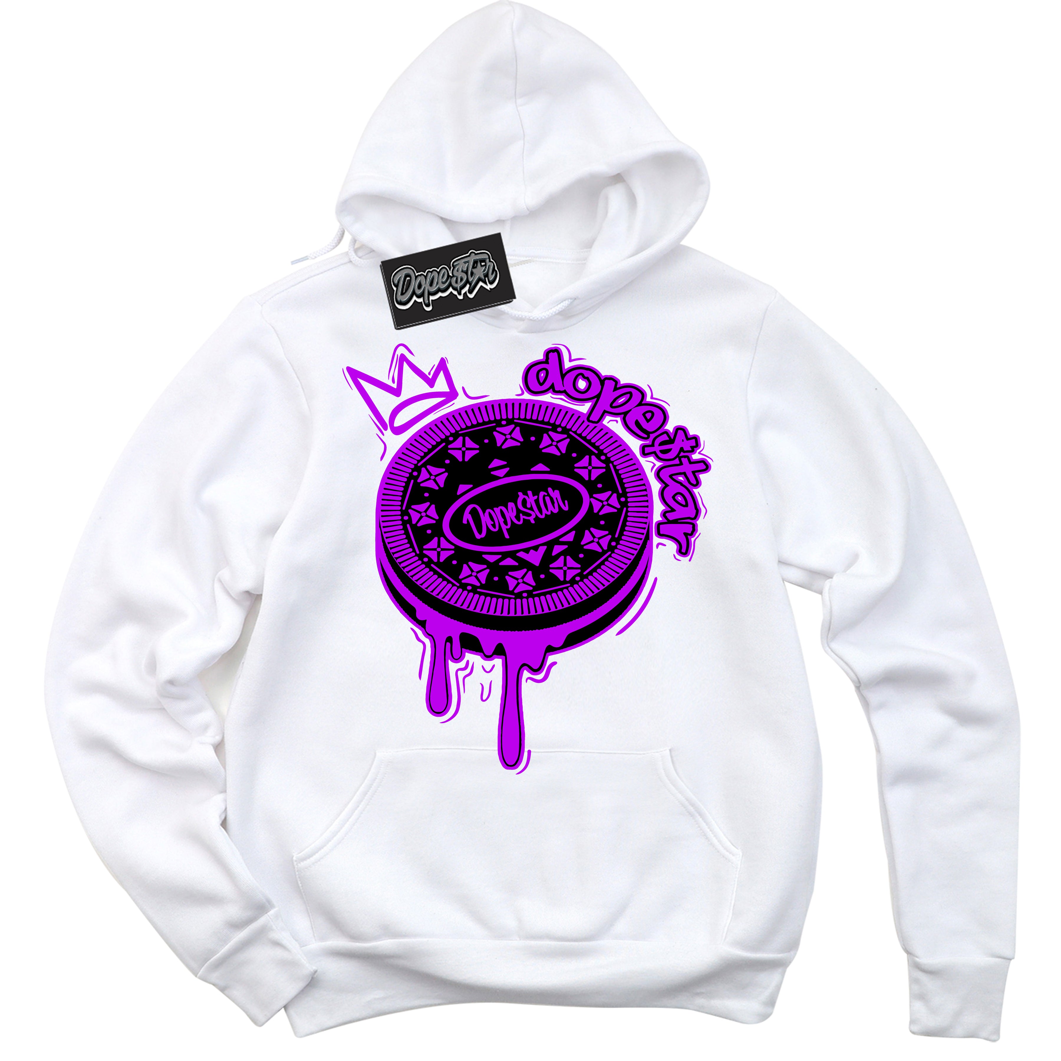 Cool White Hoodie with “ Oreo DS ” design that Perfectly Matches RTKT Genesis Dunk Sneakers.