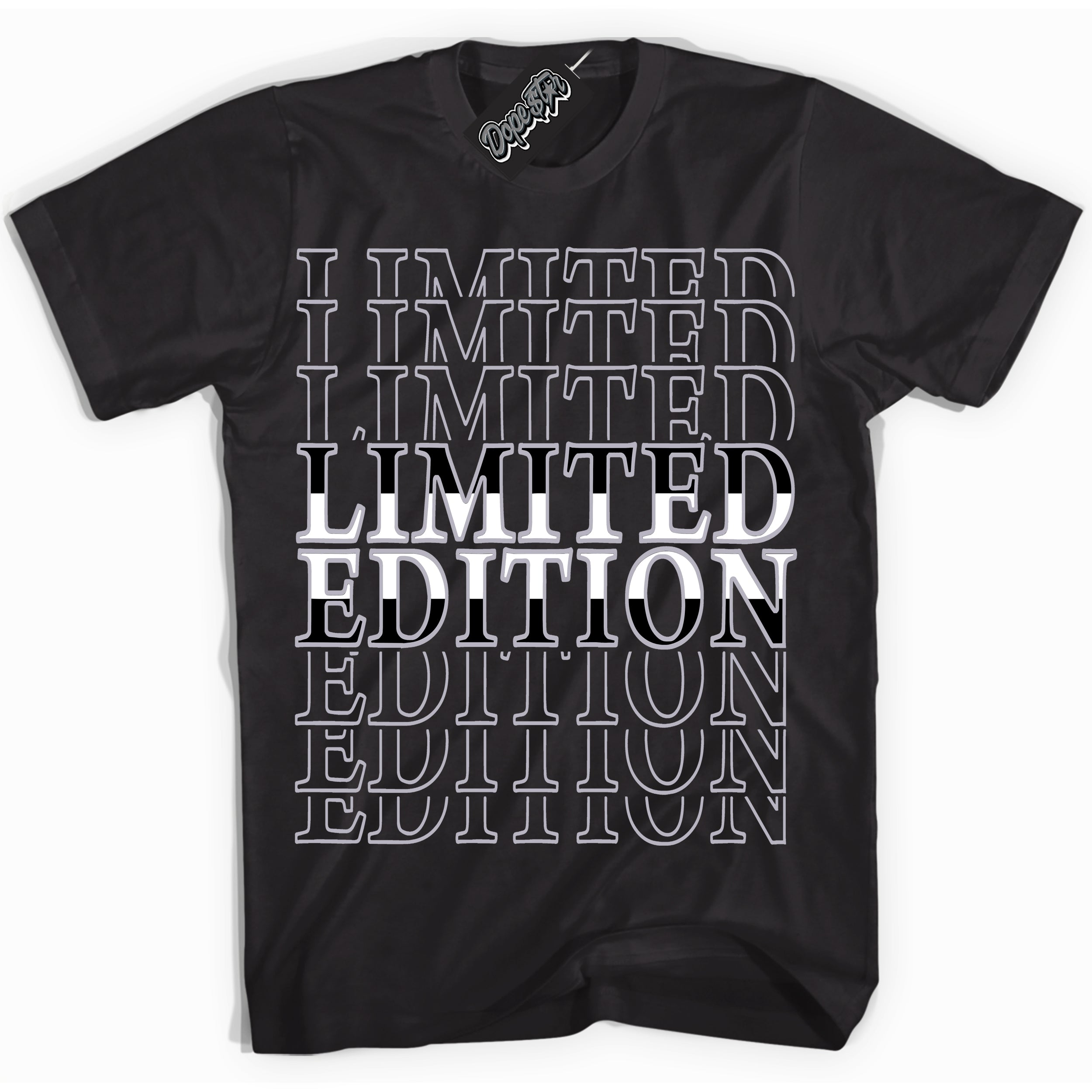 Cool Black Shirt with “ Limited Edition ” design that perfectly matches OG Barons 1s Jordans.
