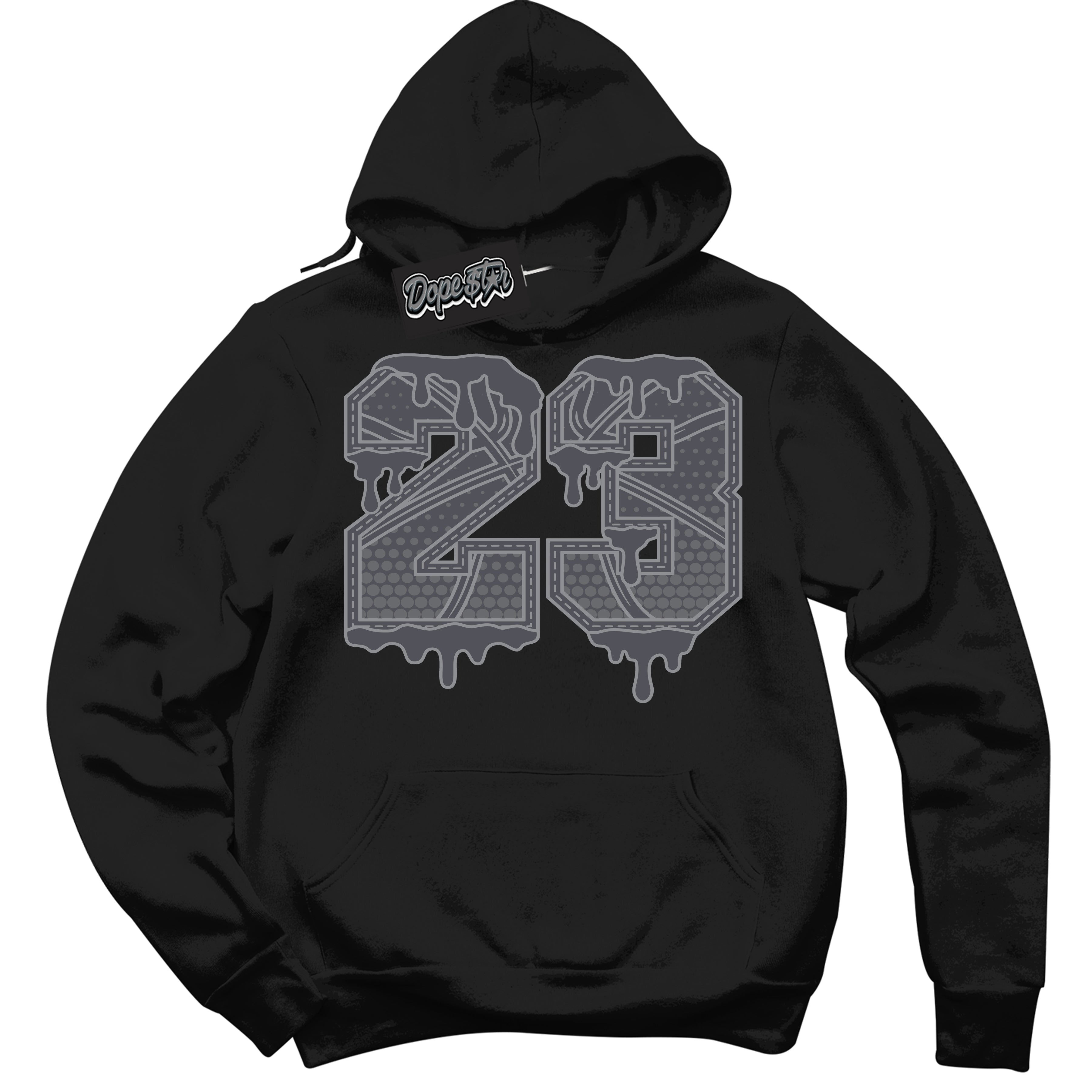 Cool Black Hoodie with “ 23 Ball ” design that Perfectly Matches Paris Olympics Wet Cement 4s Jordans.