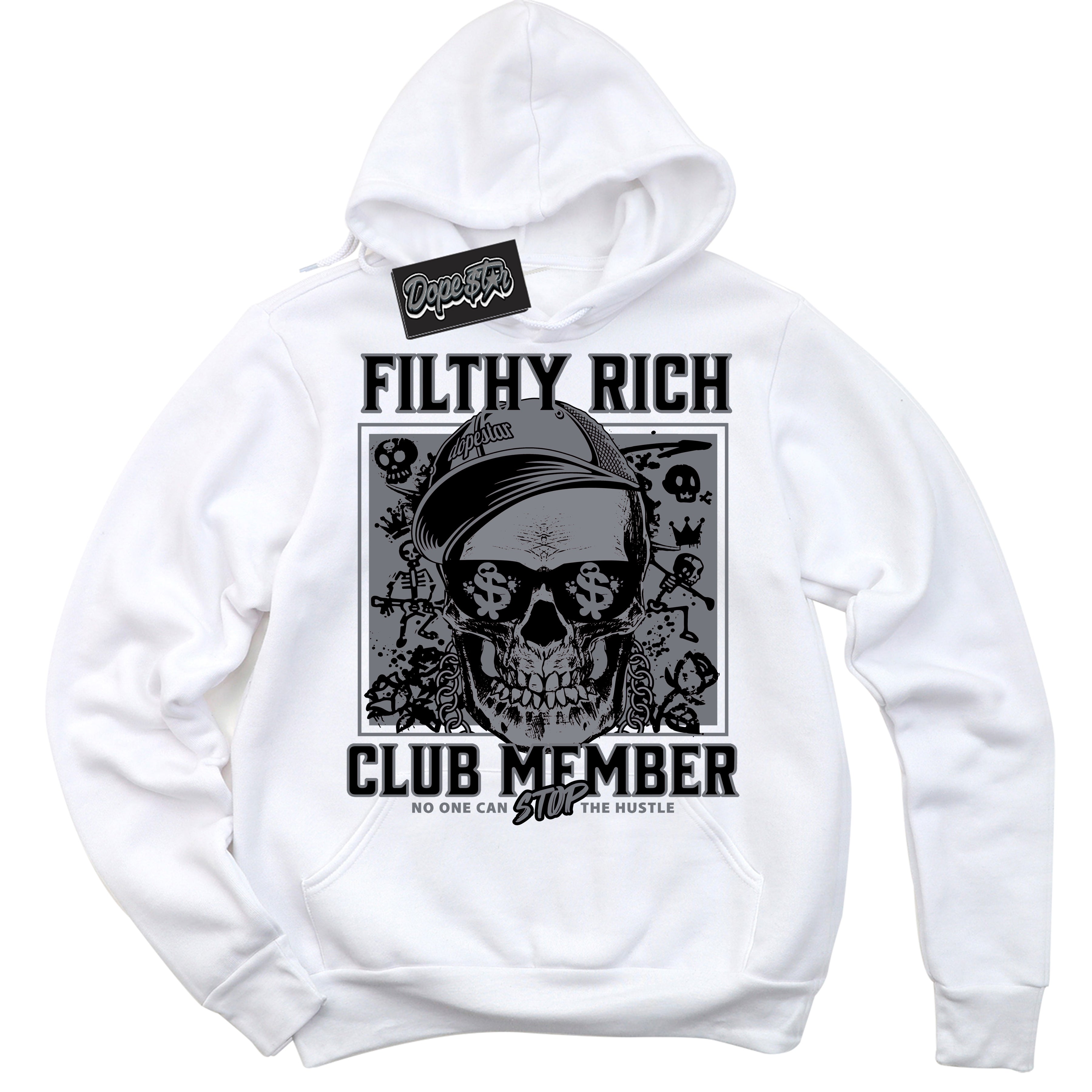 AJ12 Retro Barons ‘Filthy Rich – White Streetwear Hoodie | Sneaker Matching sweatshirt for AJ12 Retro Barons | Graphic Hoodie for Men & Women Streetwear by Sneaker Shirts Outlet.