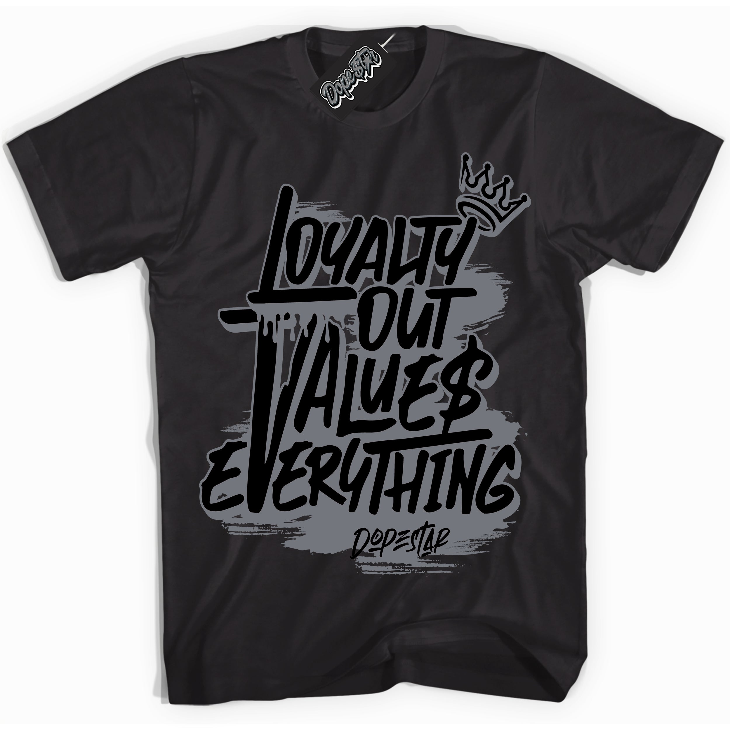 AJ12 Retro Barons ‘Loyalty Out Values Everything – Black Streetwear T-Shirt | Sneaker Matching shirt for AJ12 Retro Barons | Graphic Tee for Men & Women Streetwear by Sneaker Shirts Outlet.