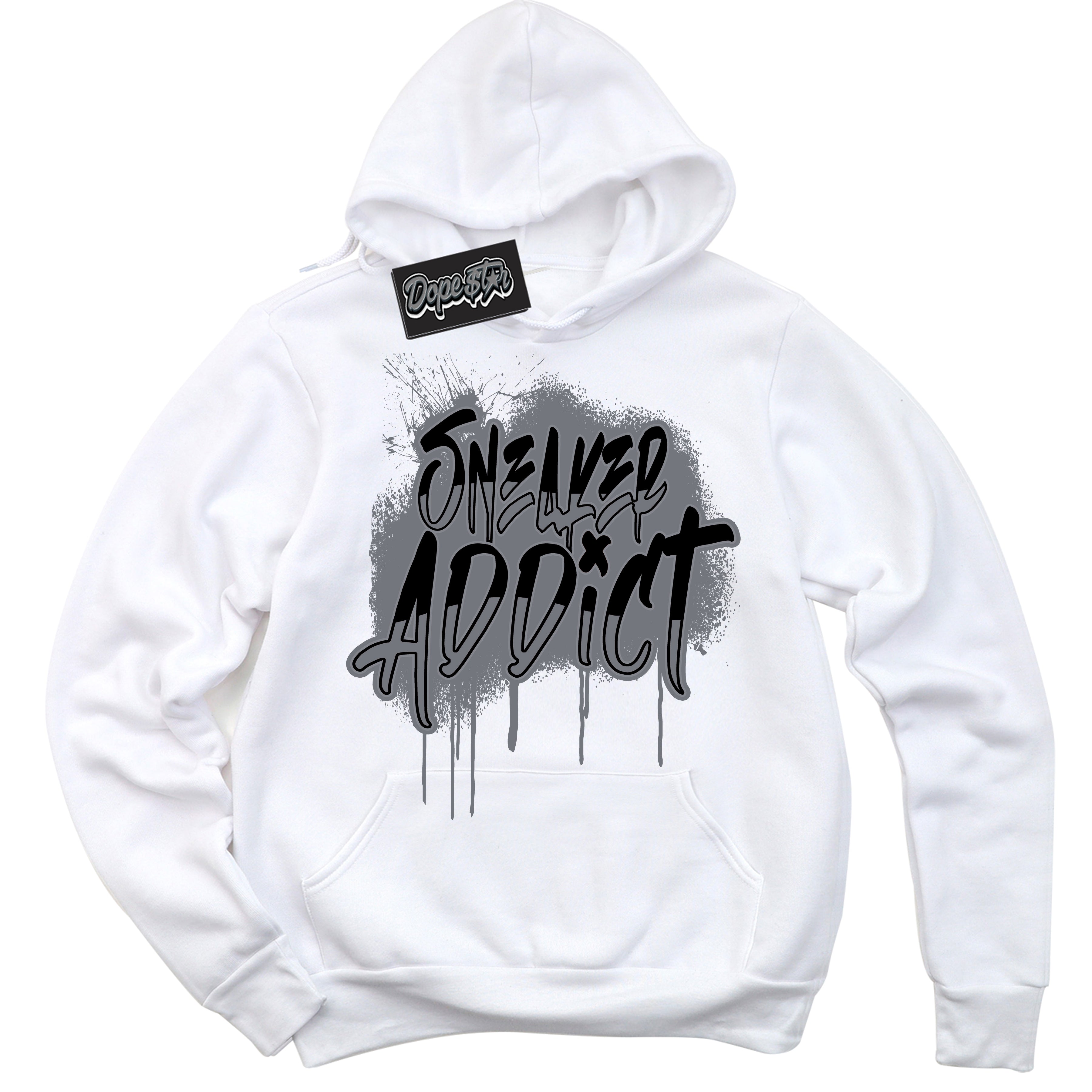 AJ12 Retro Barons ‘Sneaker Addict – White Streetwear Hoodie | Sneaker Matching sweatshirt for AJ12 Retro Barons | Graphic Hoodie for Men & Women Streetwear by Sneaker Shirts Outlet.