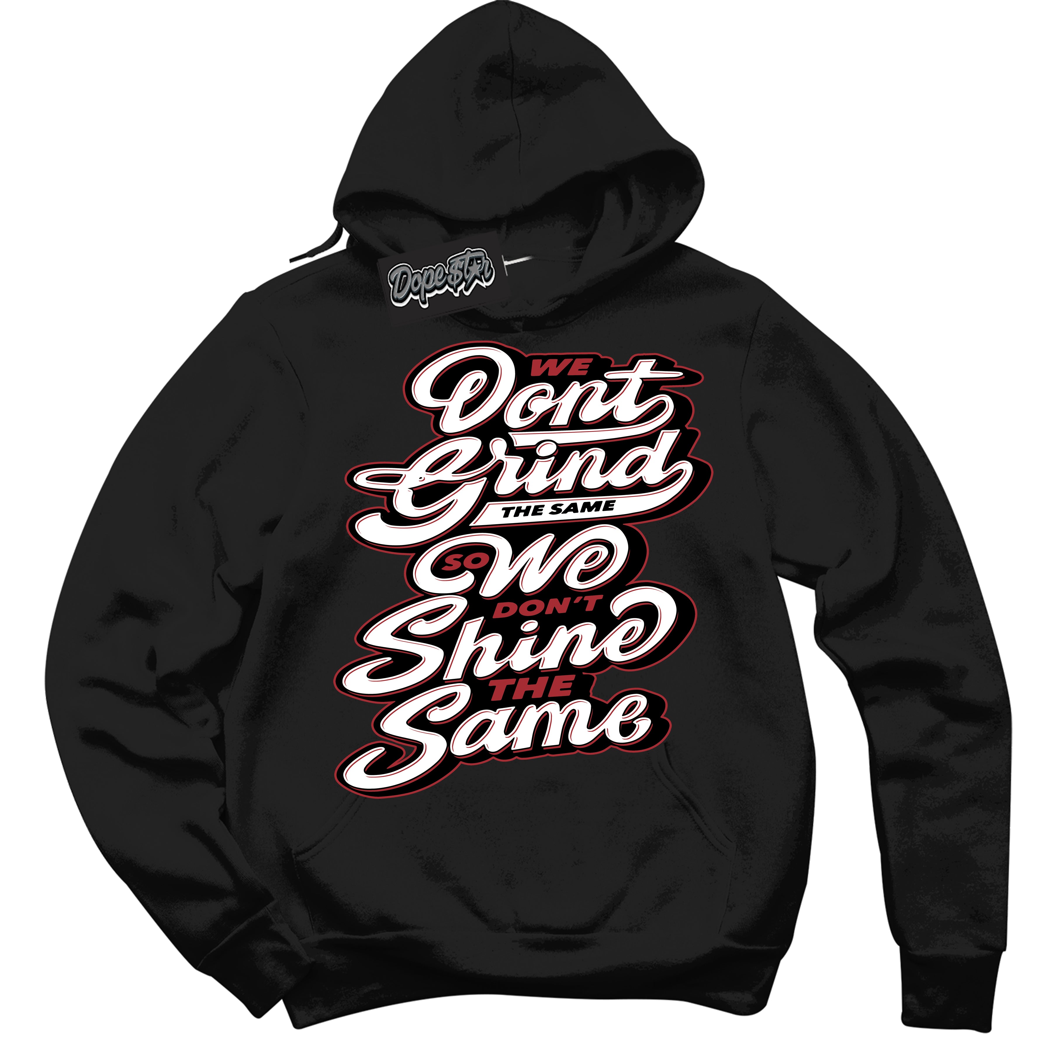 Cool Black Hoodie with “ Grind Shine ” design that Perfectly Matches Taxi Flip 12s Sneakers.