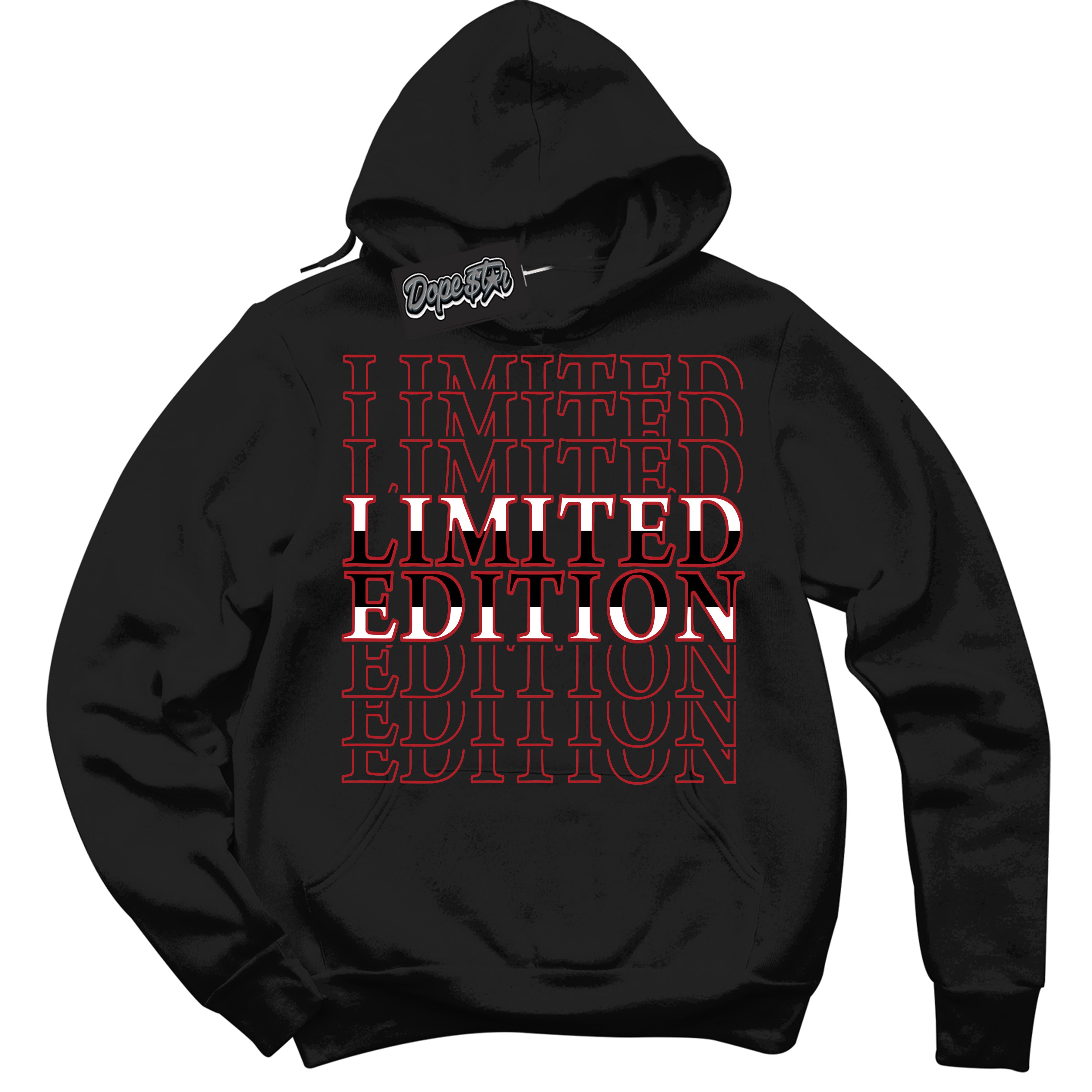 Cool Black Hoodie with “ Limited Edition ” design that Perfectly Matches Taxi Flip 12s Sneakers.