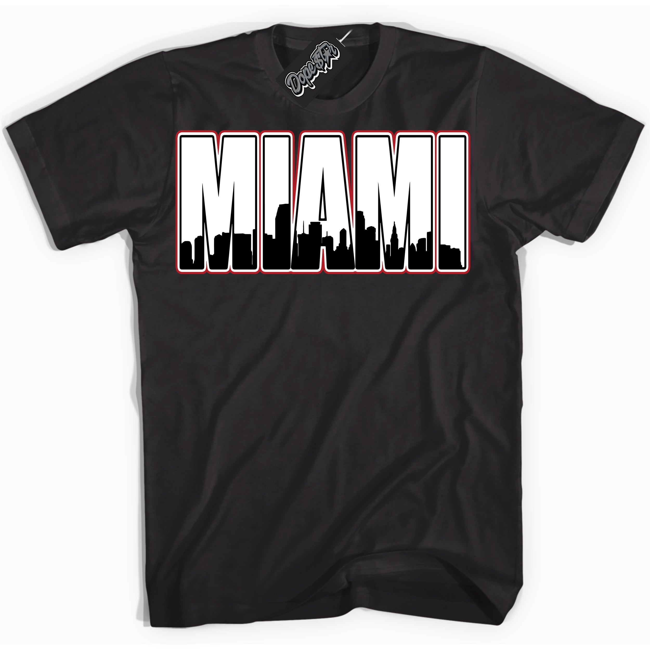 Cool Black Shirt with “ Miami” design that perfectly matches Taxi Flip 12s Sneakers.