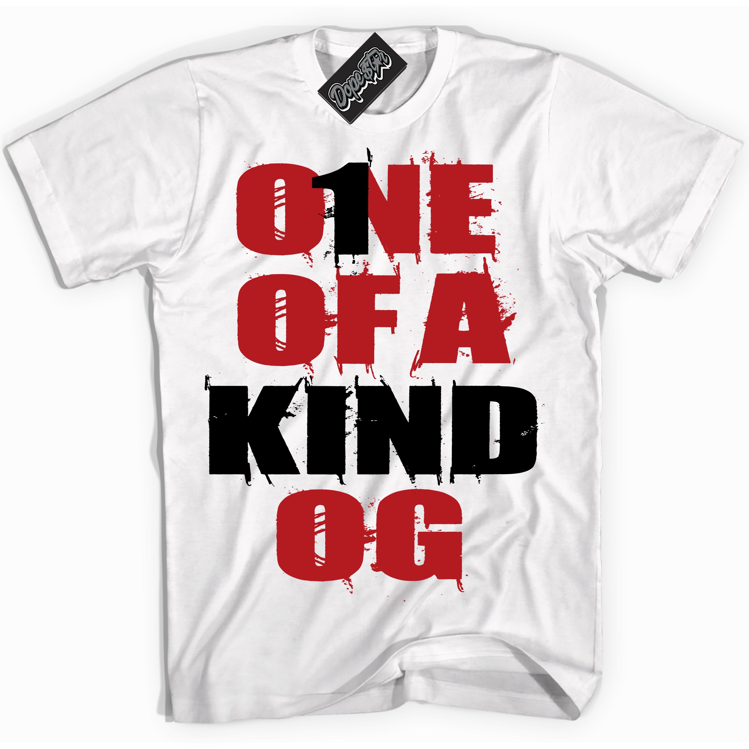 Cool White Shirt with “ One Of A Kind” design that perfectly matches Taxi Flip 12s Sneakers.