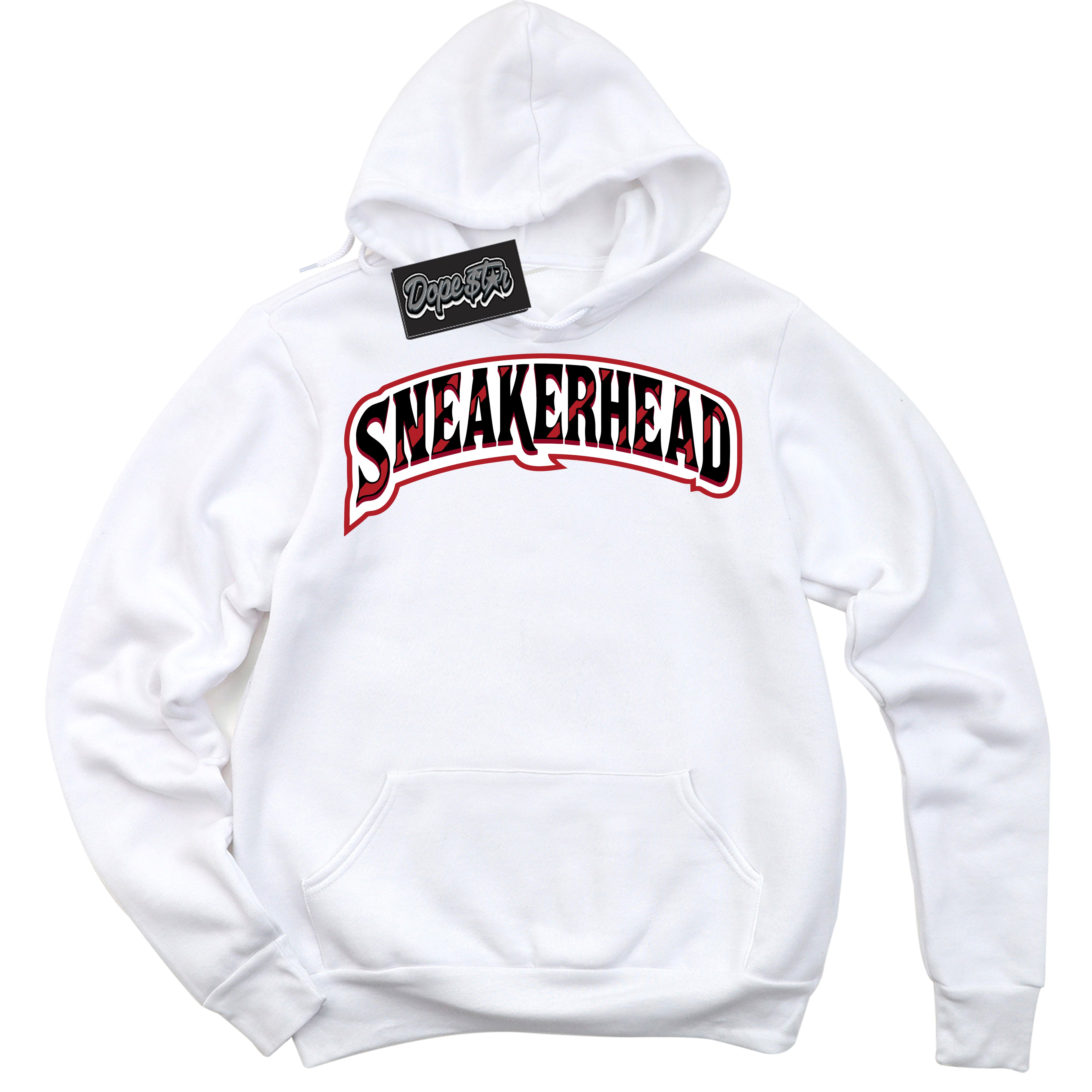 Cool White Hoodie with “ Sneakerhead ” design that Perfectly Matches Taxi Flip 12s Sneakers.