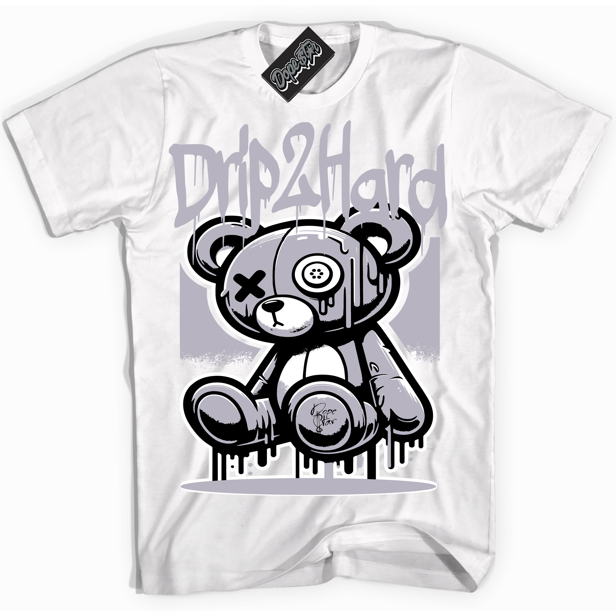 Cool White Shirt with “ Drip 2 Hard ” design that perfectly matches OG Barons 1s Jordans.