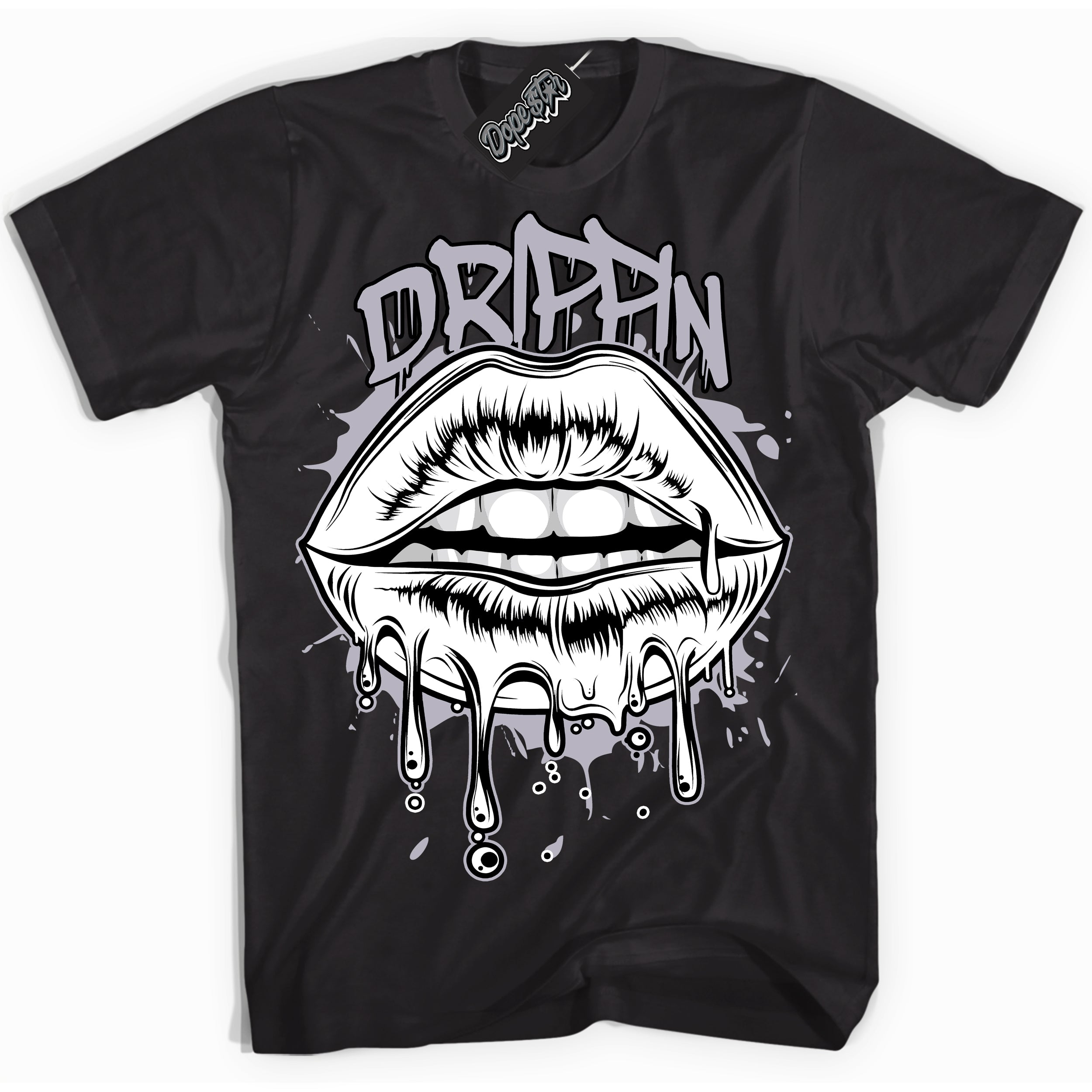 Cool Black Shirt with “ Drippin ” design that perfectly matches OG Barons 1s Jordans.