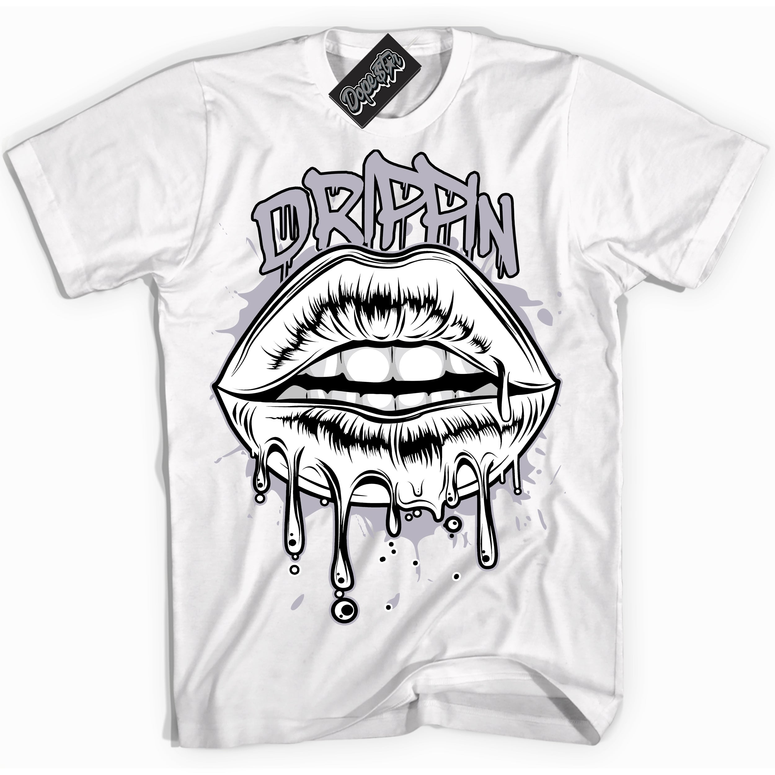 Cool White Shirt with “ Drippin ” design that perfectly matches OG Barons 1s Jordans.