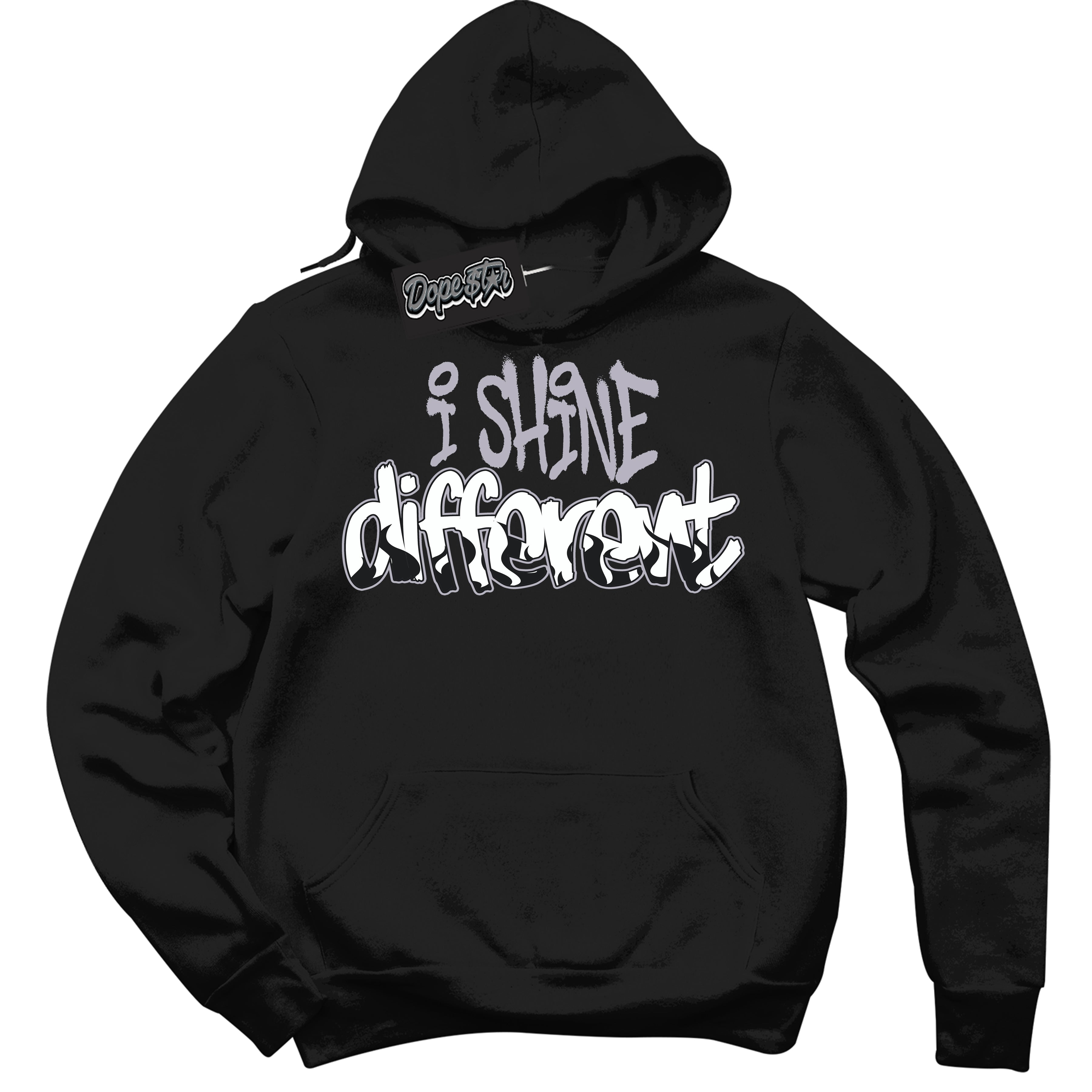 Cool Black Hoodie with “ I Shine Different ” design that Perfectly Matches OG Barons 1s Jordans.