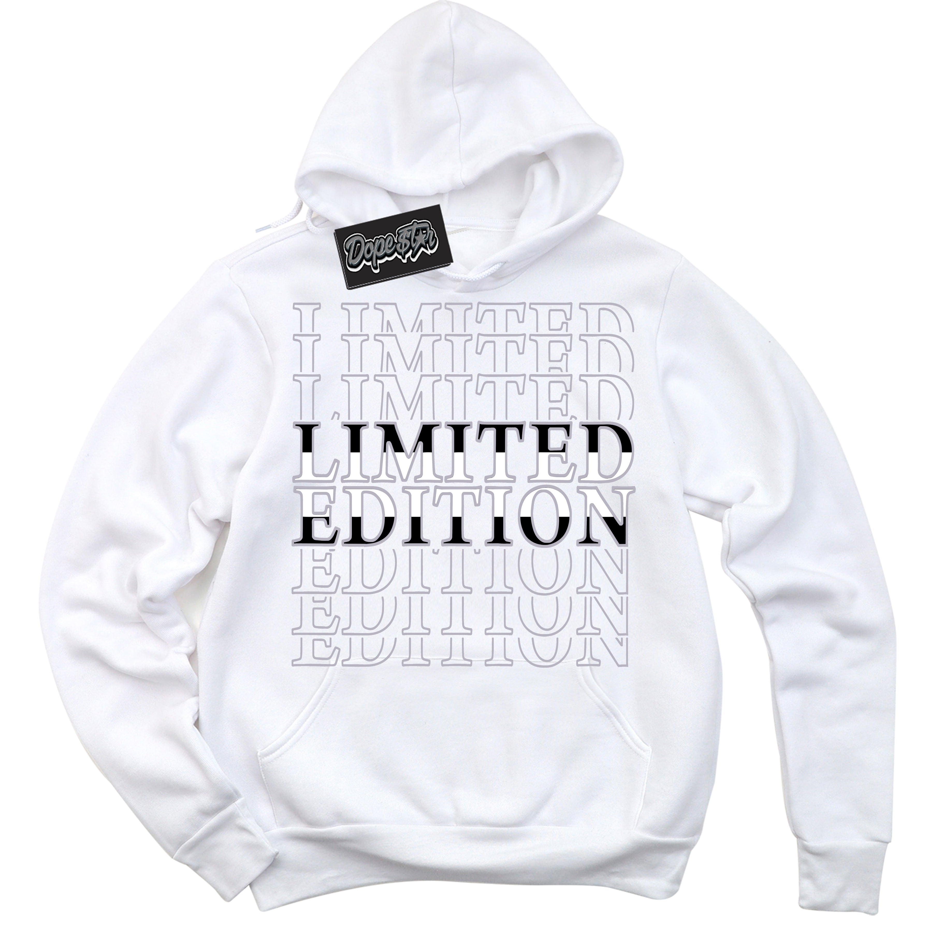 Cool White Hoodie with “ Limited Edition ” design that Perfectly Matches OG Barons 1s Jordans.