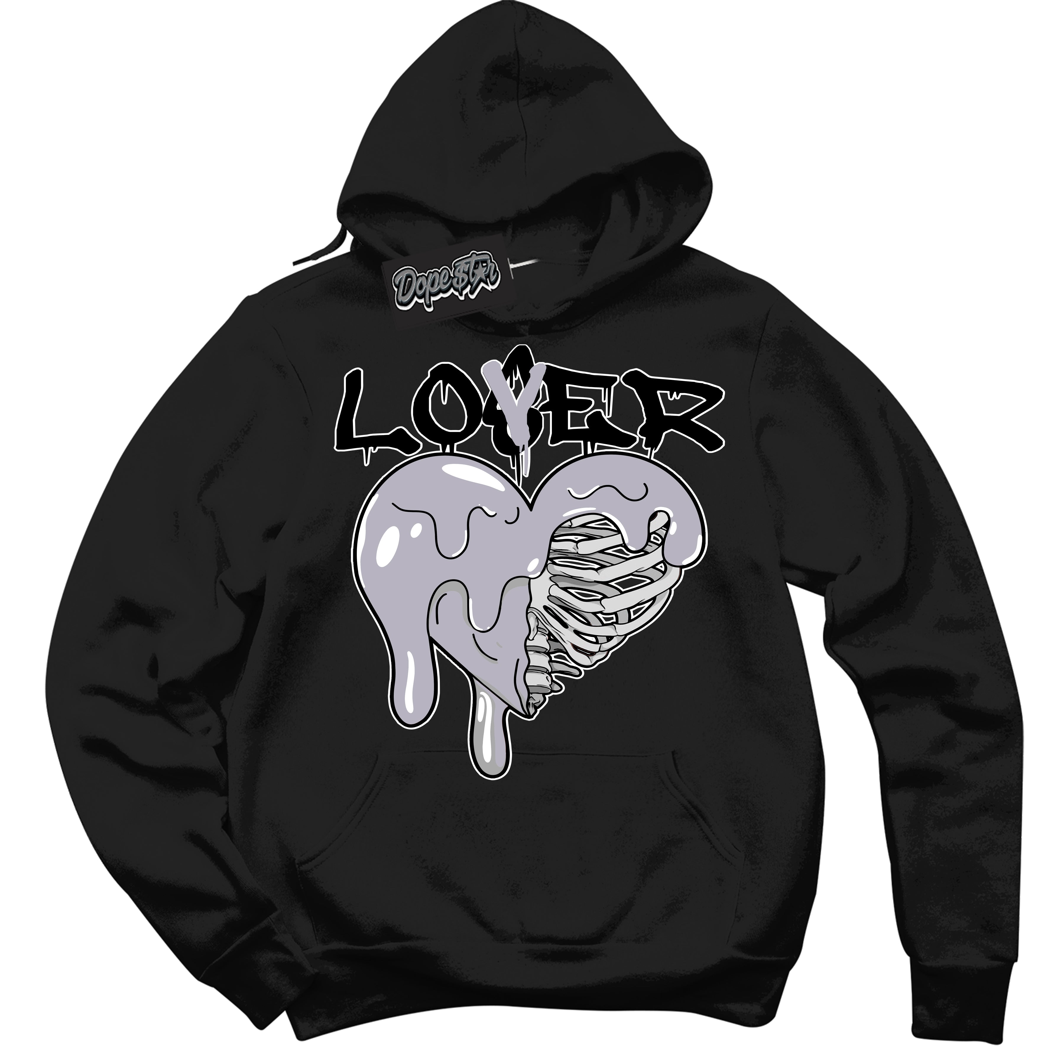 Cool Black Hoodie with “ Lover Loser ” design that Perfectly Matches OG Barons 1s Jordans.