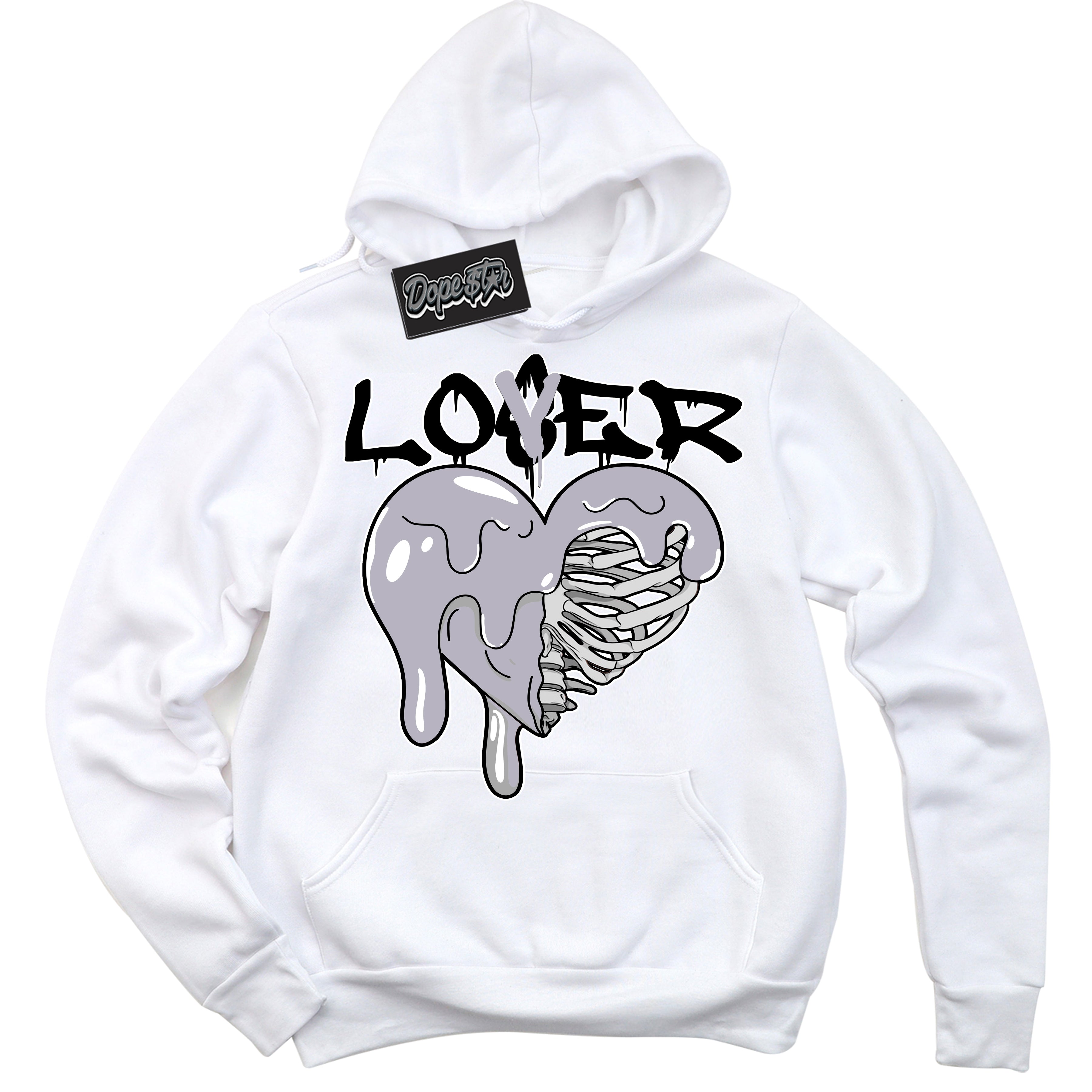 Cool White Hoodie with “ Lover Loser ” design that Perfectly Matches OG Barons 1s Jordans.