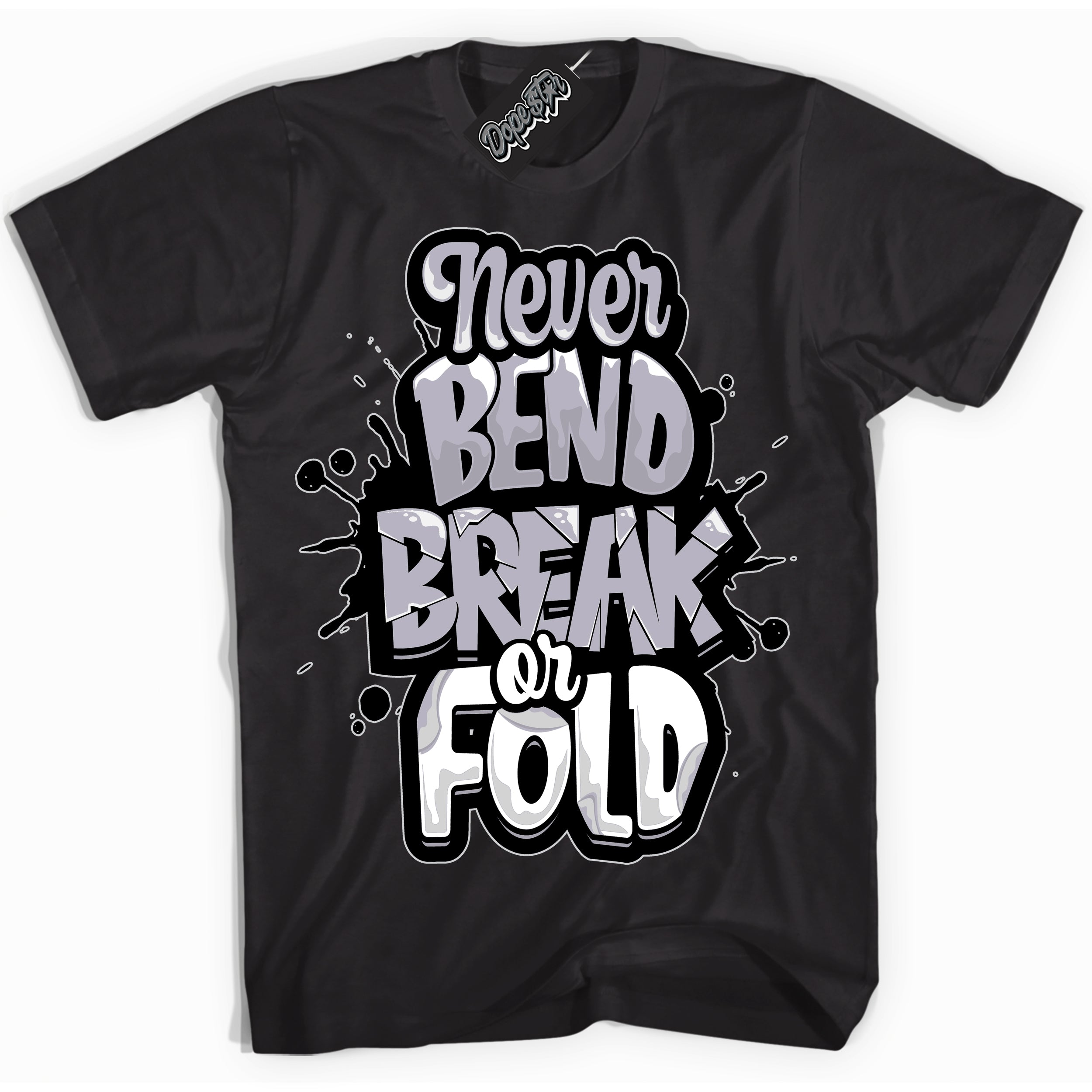 Cool Black Shirt with “ Never Bend Break Or Fold ” design that perfectly matches OG Barons 1s Jordans.