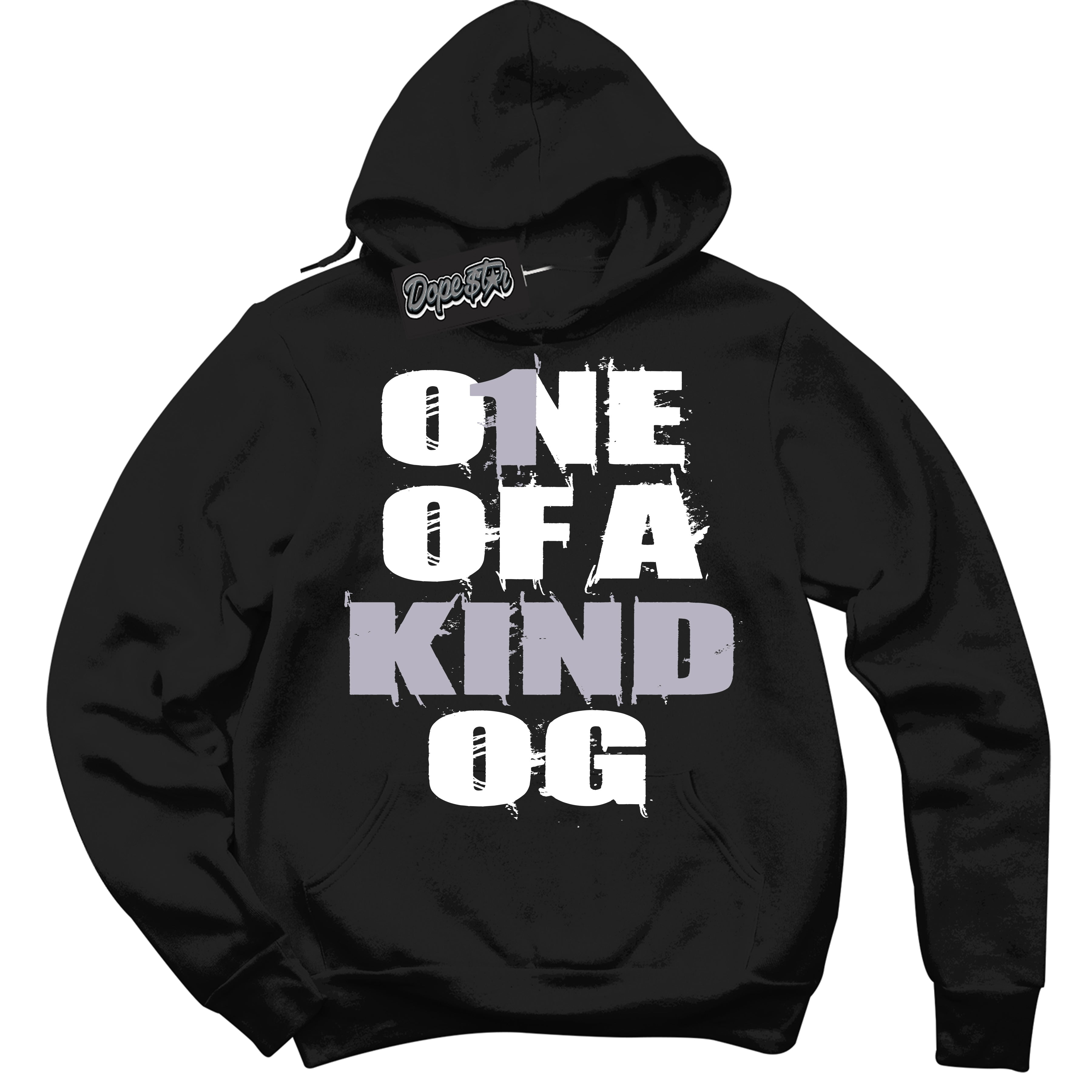 Cool Black Hoodie with “ One Of A Kind ” design that Perfectly Matches OG Barons 1s Jordans.