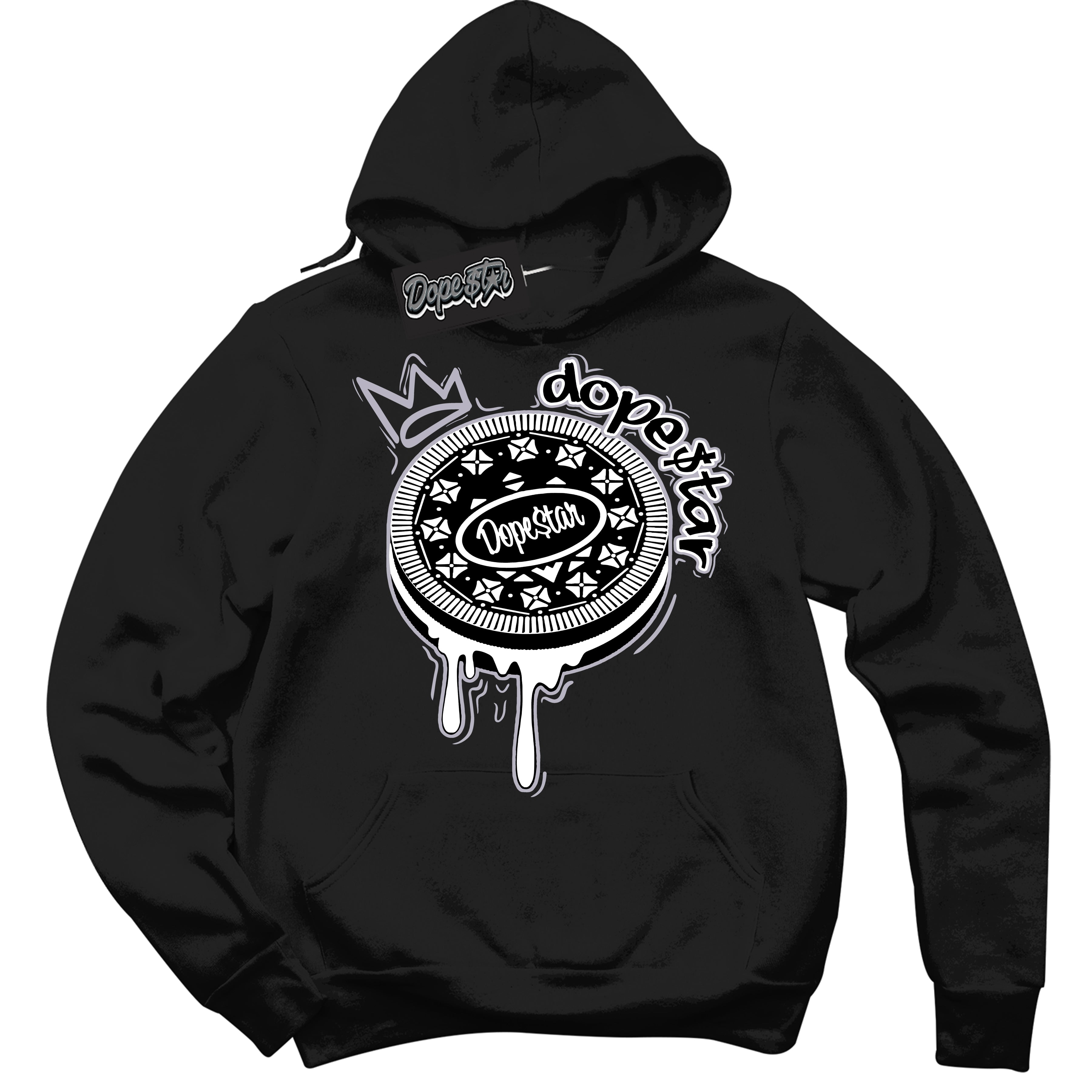 Cool Black Hoodie with “ Oreo DS ” design that Perfectly Matches OG Barons 1s Jordans.