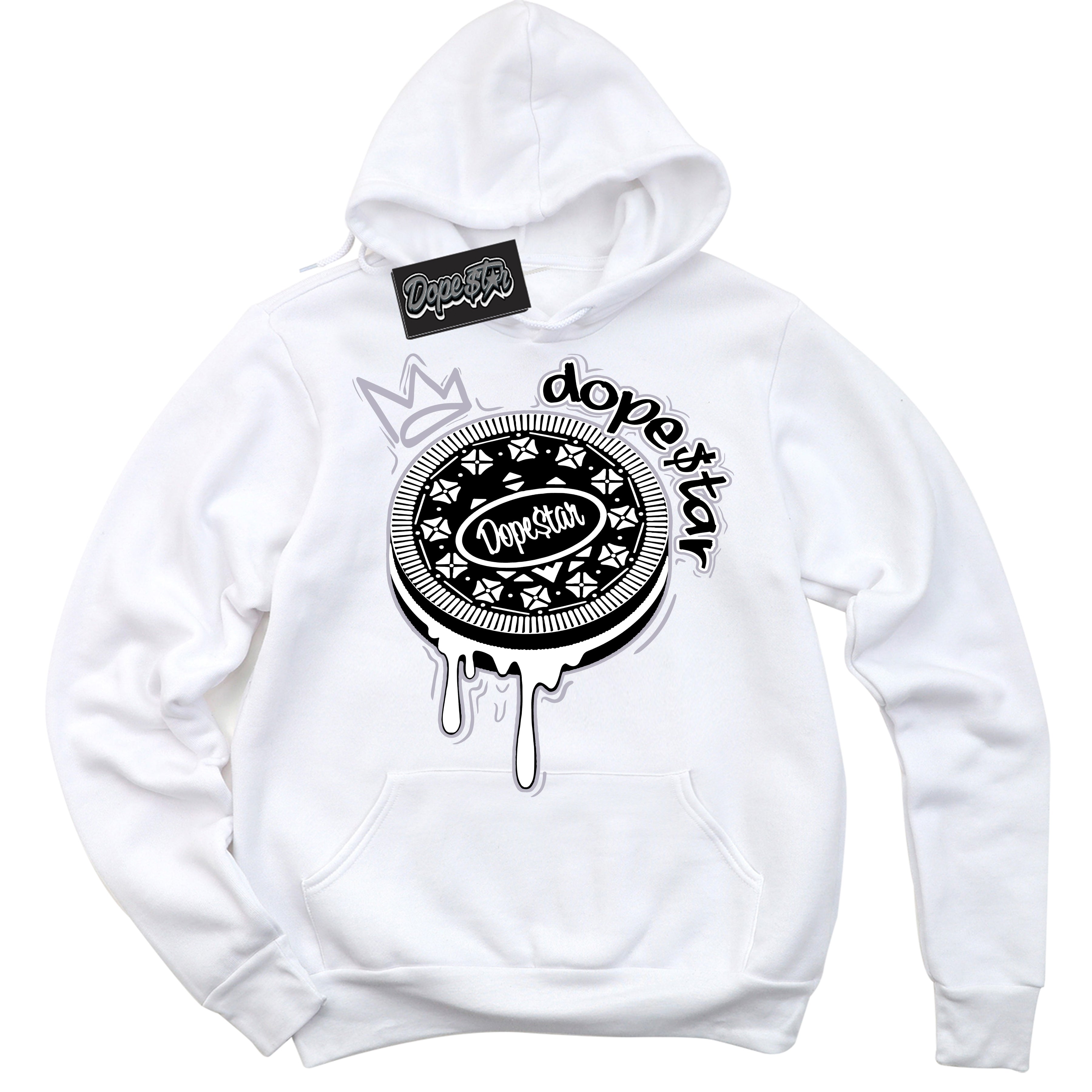 Cool White Hoodie with “ Oreo DS ” design that Perfectly Matches OG Barons 1s Jordans.