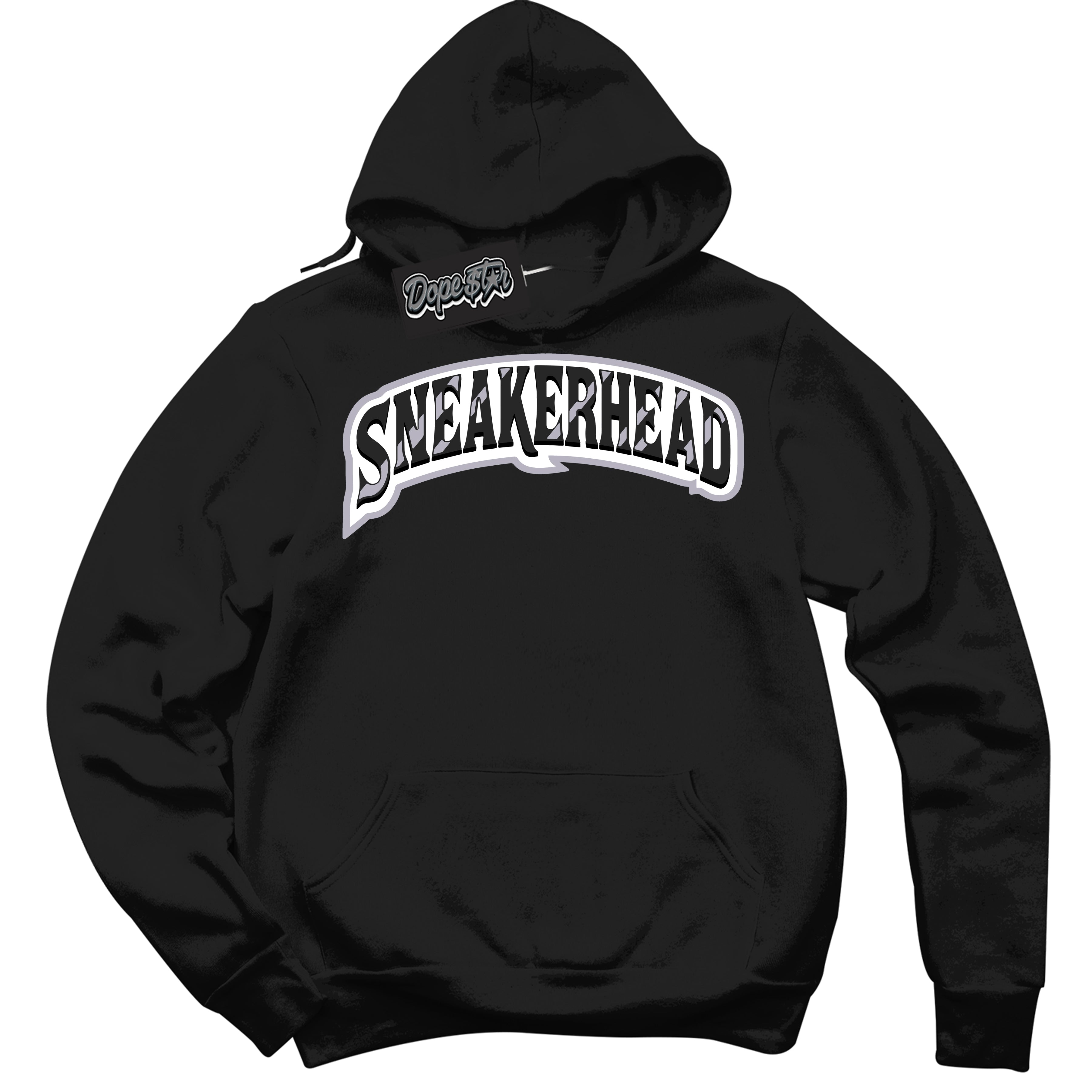 Cool Black Hoodie with “ Sneakerhead ” design that Perfectly Matches OG Barons 1s Jordans.