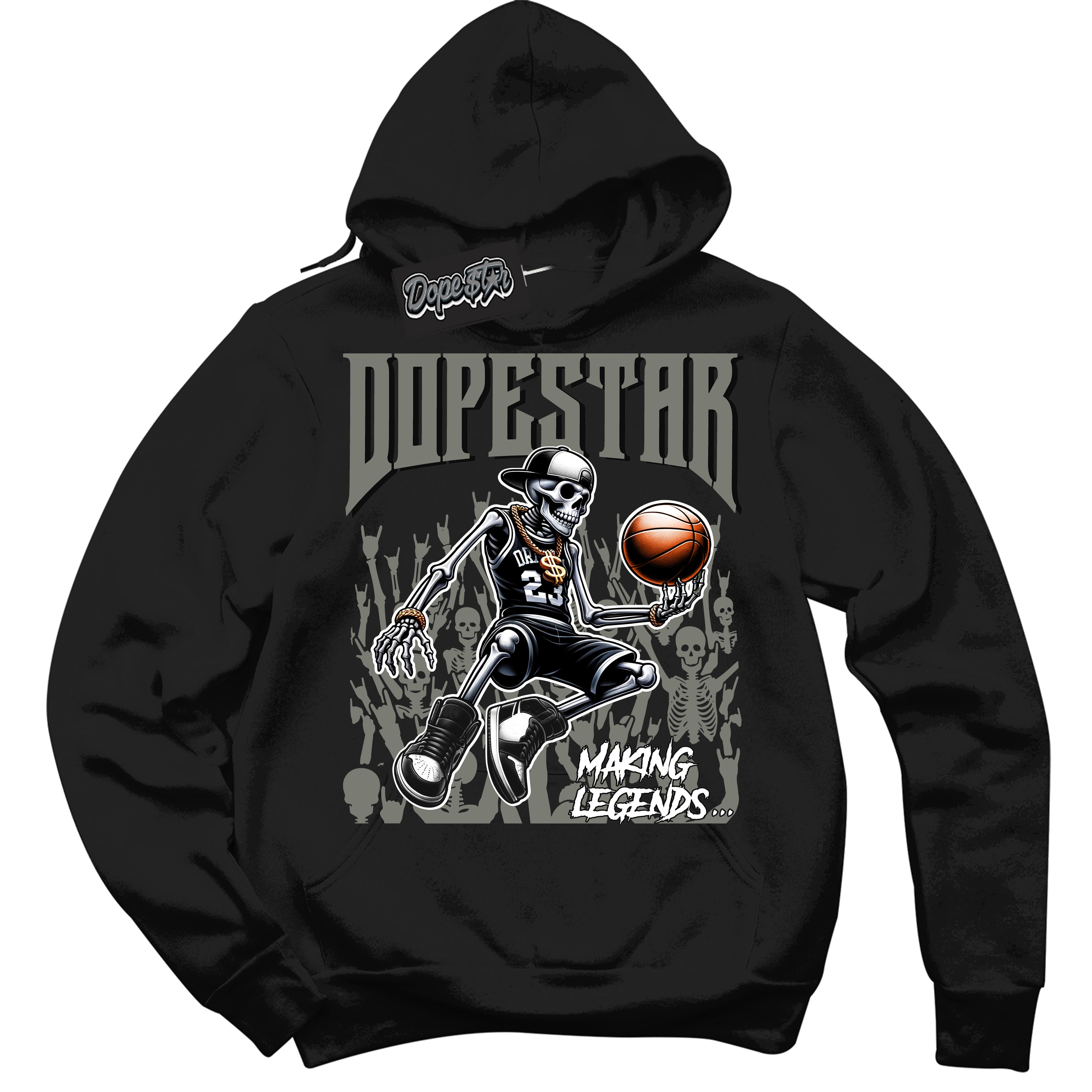 Cool Black Hoodie with “ Making Legends ” design that Perfectly Matches Shadow 1s Sneakers.