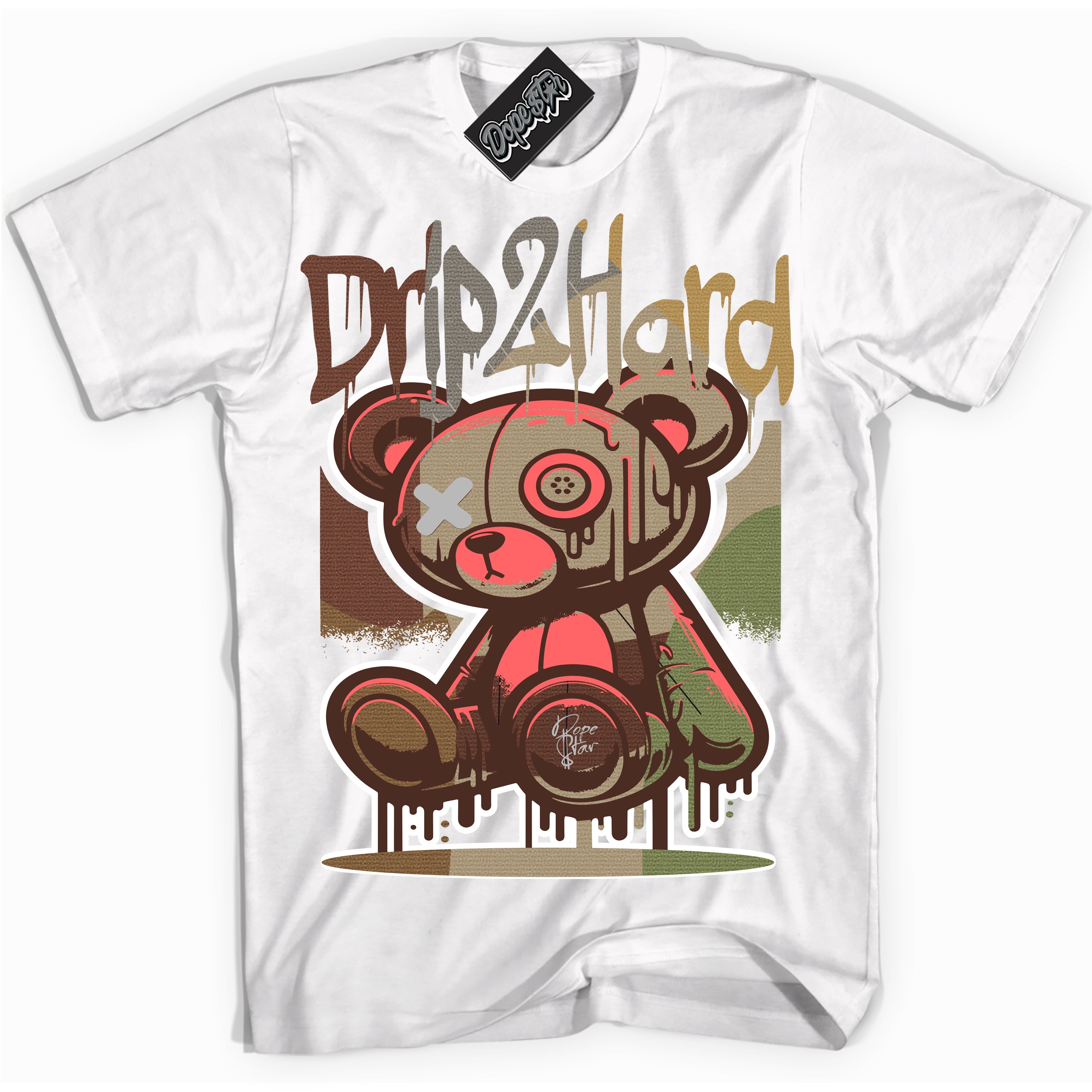 Cool White graphic tee with “ Drip 2 Hard ” design, that perfectly matches Zion Williamson Voodoo 1s