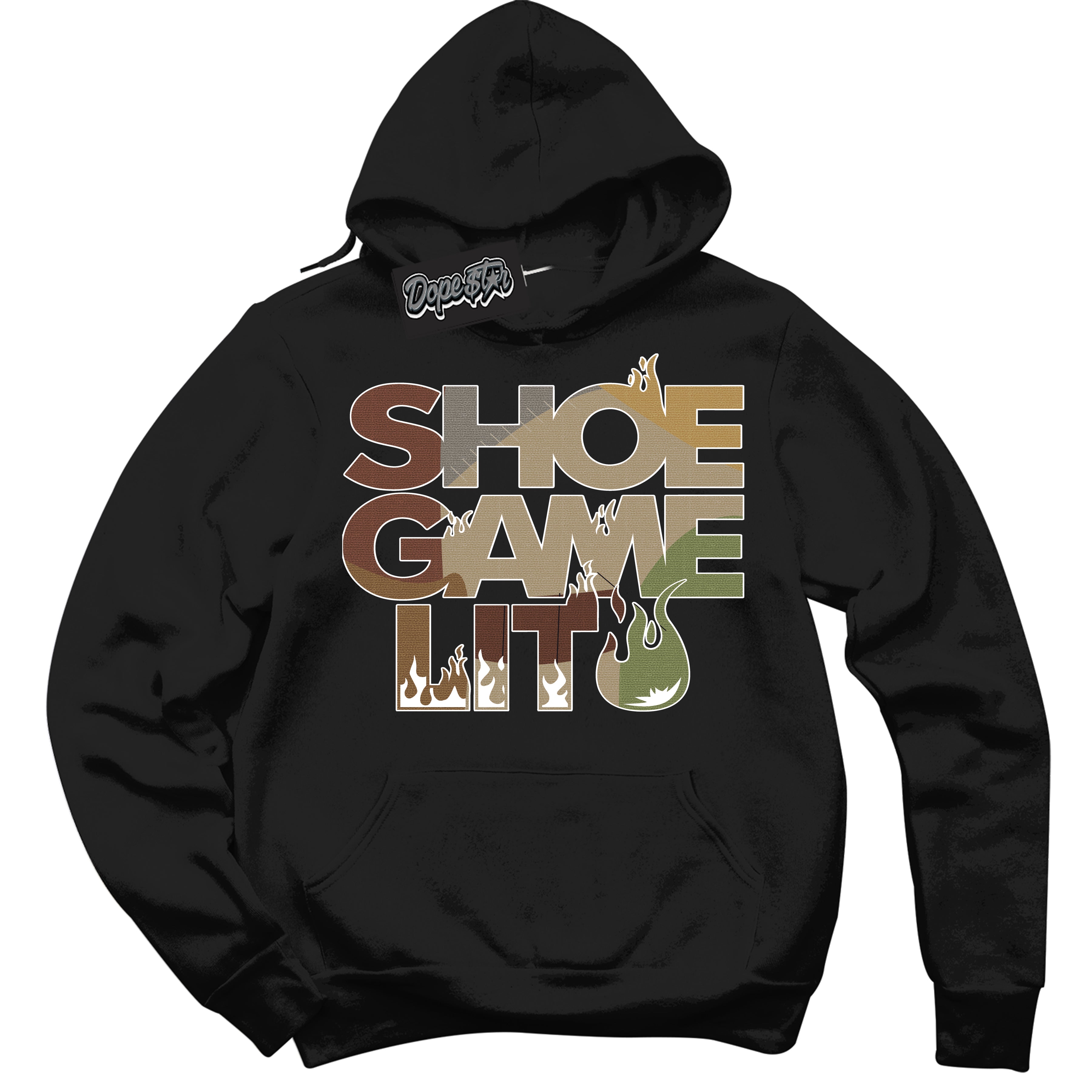 Cool Black Hoodie with “ Shoe Game Lit '' design that Perfectly Matches Zion Williamson Voodoo 1s Sneakers.