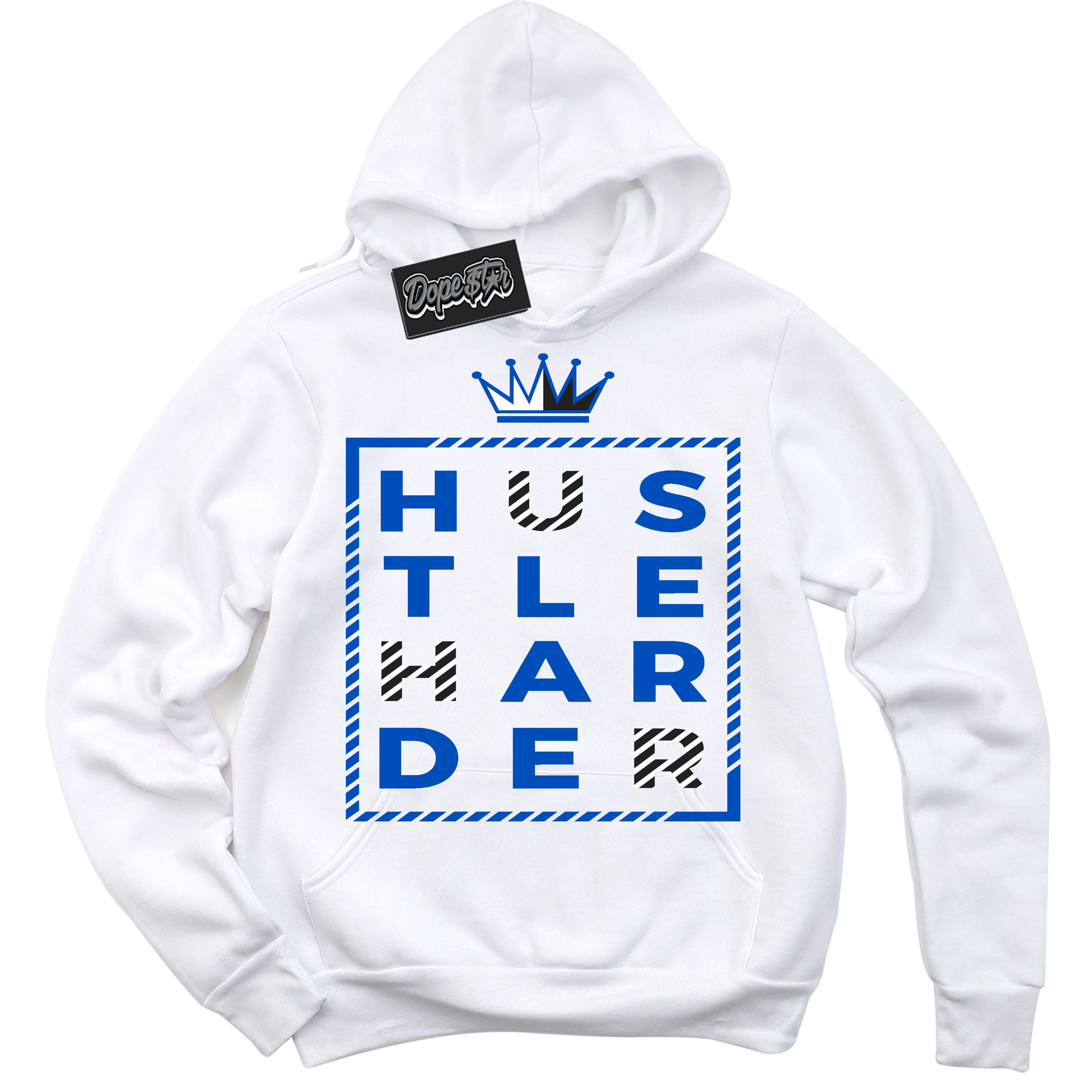 Cool White Hoodie with “ Loyalty Out Values Everything ” design that Perfectly Matches Quai 54 1s Sneakers.