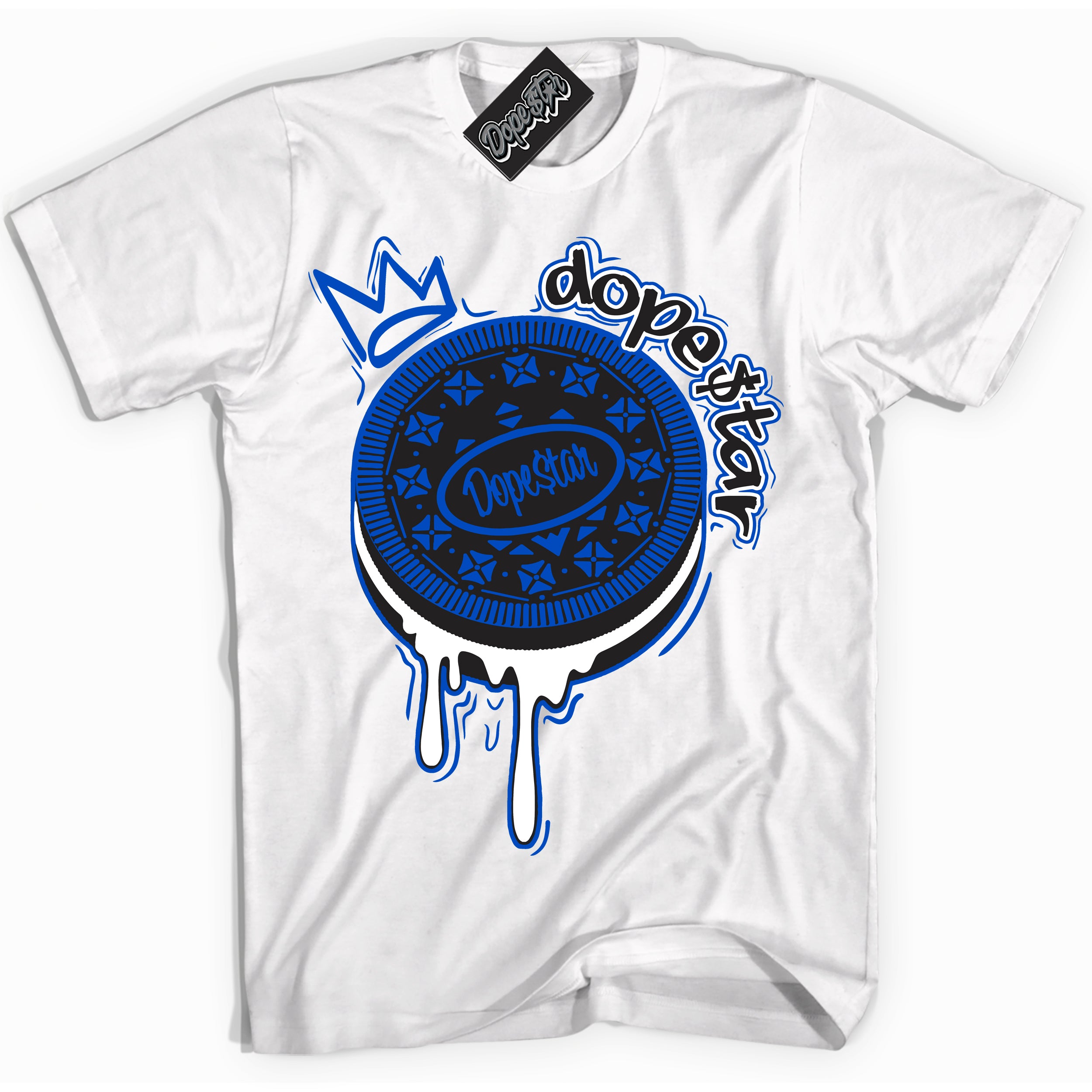 Cool White Shirt with “ Oreo DS” design that perfectly matches Quai 54 1s Sneakers.