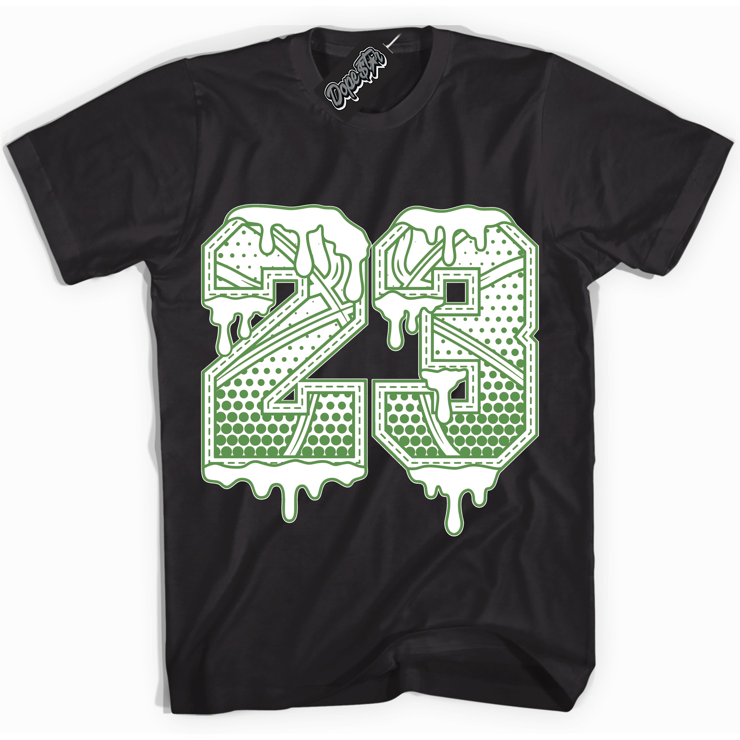 Cool Black Shirt with “ 23 Ball ” design that perfectly matches Chlorophyll 1s Jordans.