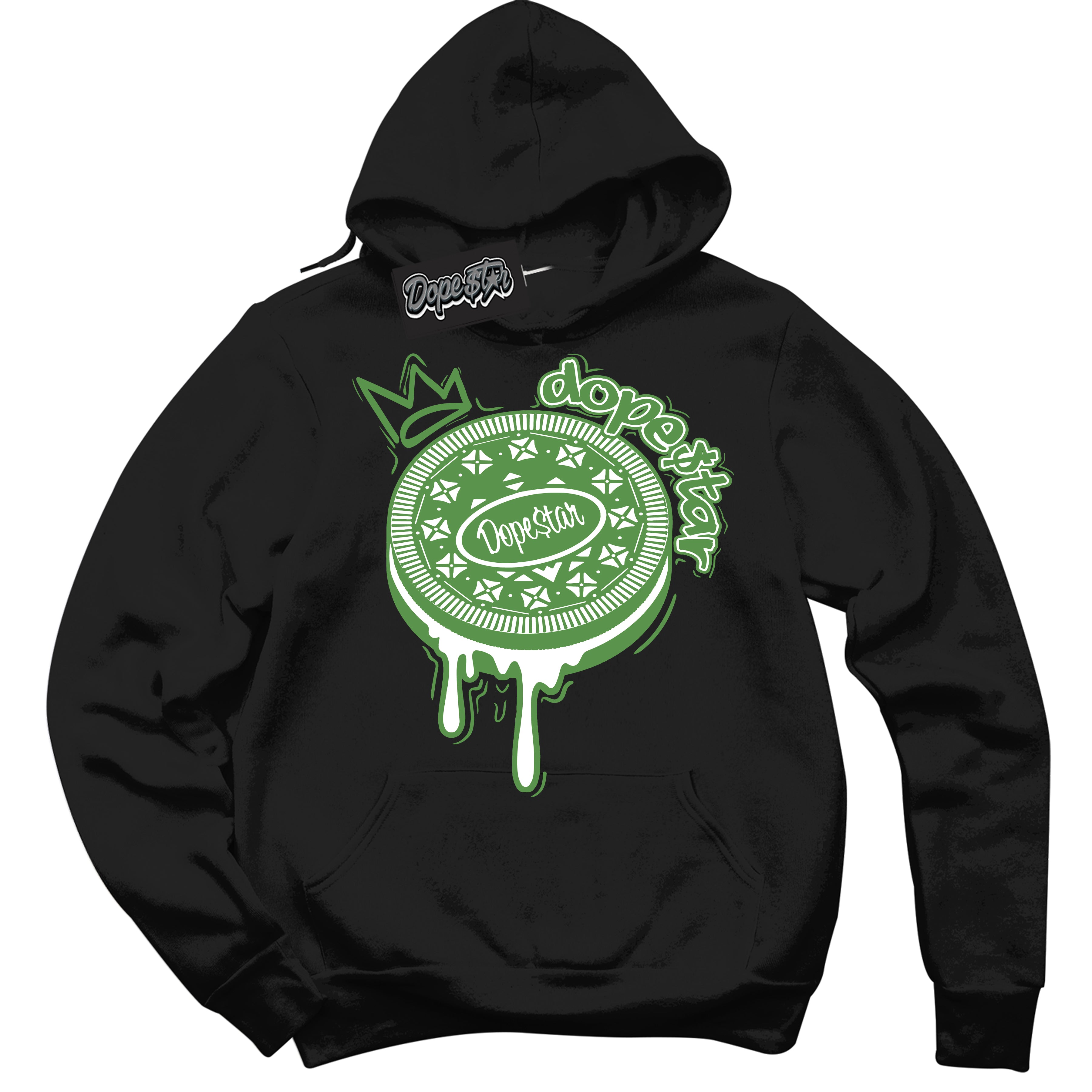 Cool Black Hoodie with “ Oreo DS ” design that Perfectly Matches Chlorophyll 1s Jordans.