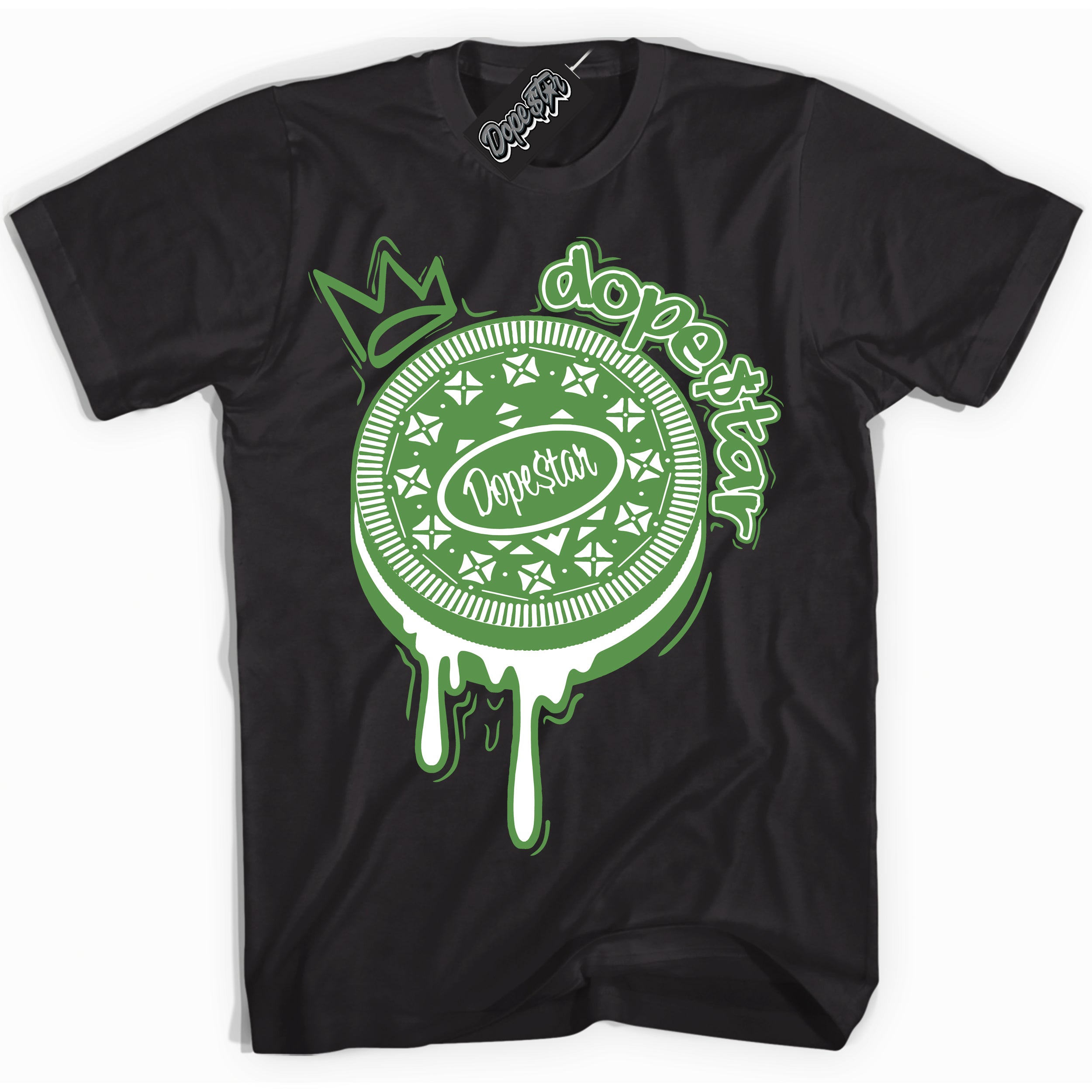 Cool Black Shirt with “ Oreo DS ” design that perfectly matches Chlorophyll 1s Jordans.