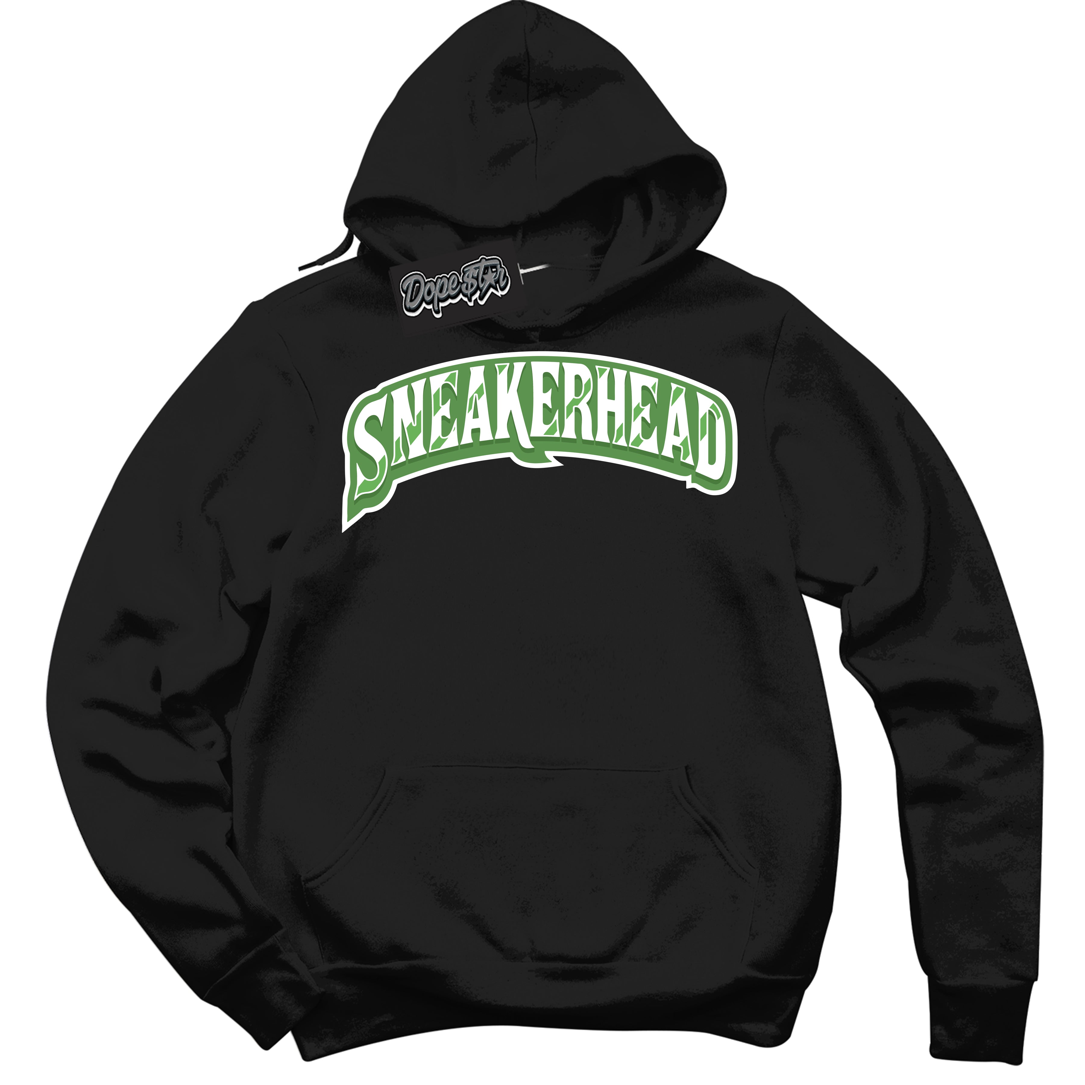 Cool Black Hoodie with “ Sneakerhead ” design that Perfectly Matches Chlorophyll 1s Jordans.