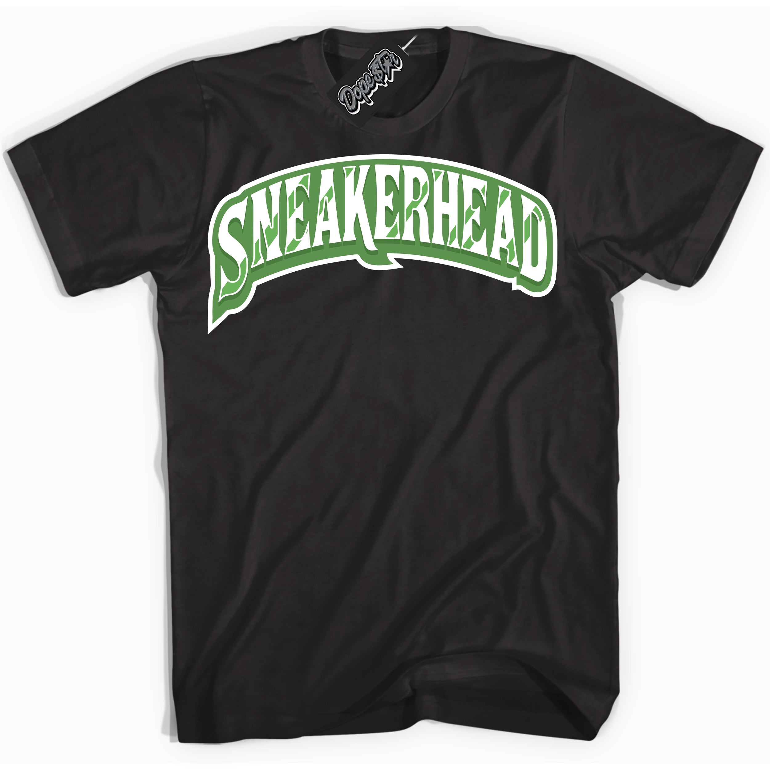 Cool Black Shirt with “ Sneakerhead ” design that perfectly matches Chlorophyll 1s Jordans.
