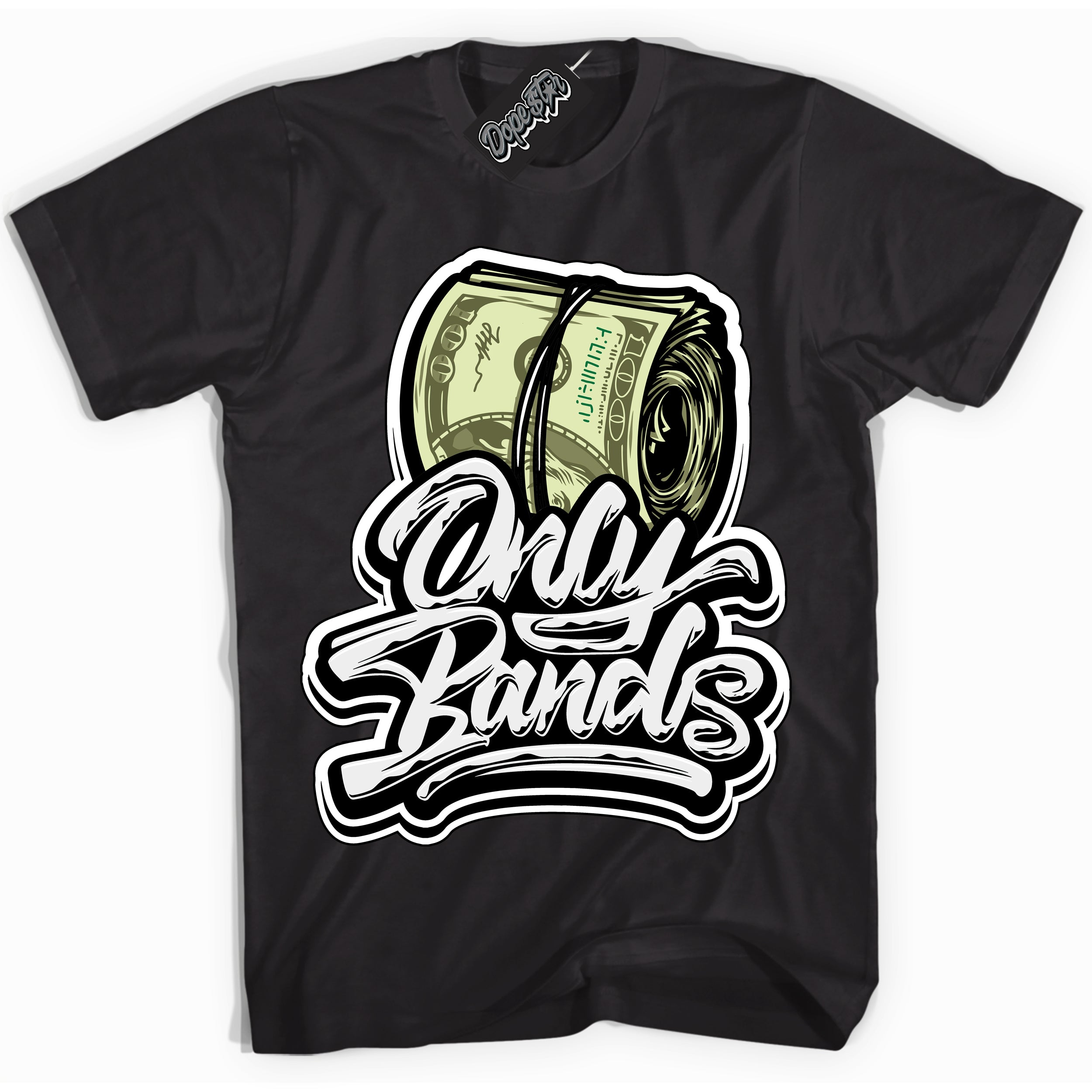 AJ1 Mid Off Noir Toe ‘Only Bands’ – Black Streetwear T-Shirt | Sneaker Matching shirt for AJ1 Mid Off Noir Toe | Men's and Women's Streetwear Graphic Tee by Sneaker Shirts Outlet.