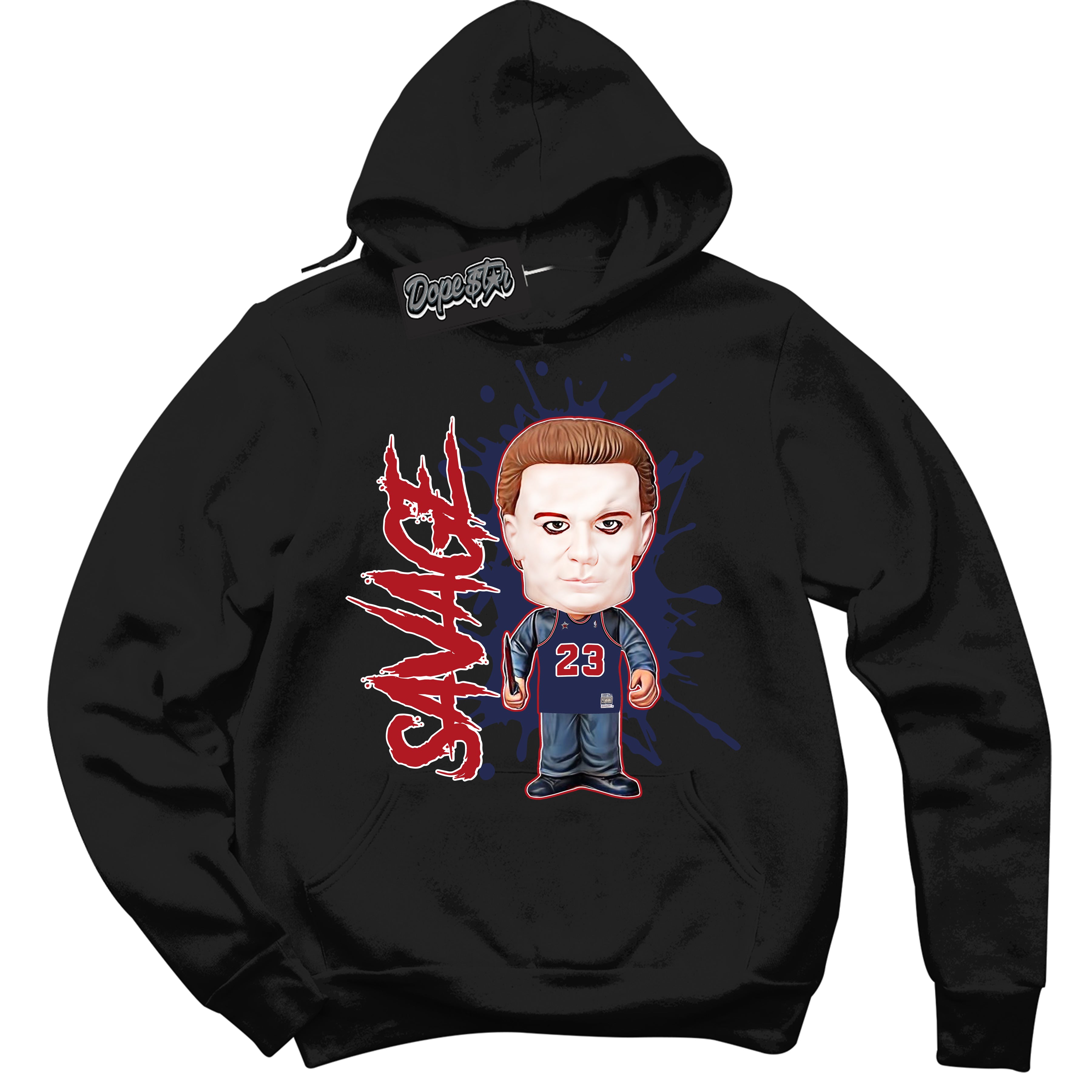 Cool Black Hoodie with “Savage” design that Perfectly Matches Howard University 1s Jordans.