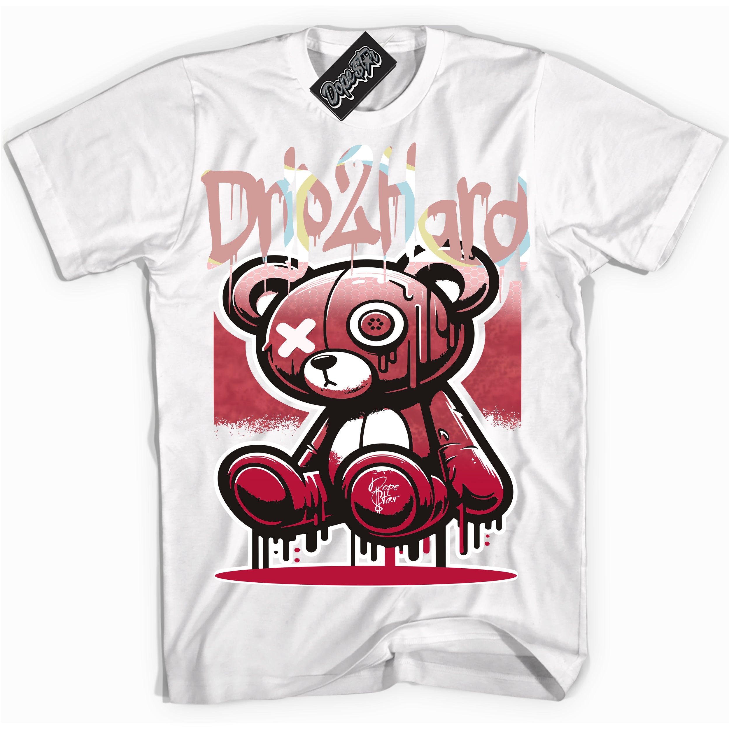 Cool White graphic tee with “ Drip 2 Hard ” design, that perfectly matches SpiderVerse The Next Chapter 1s