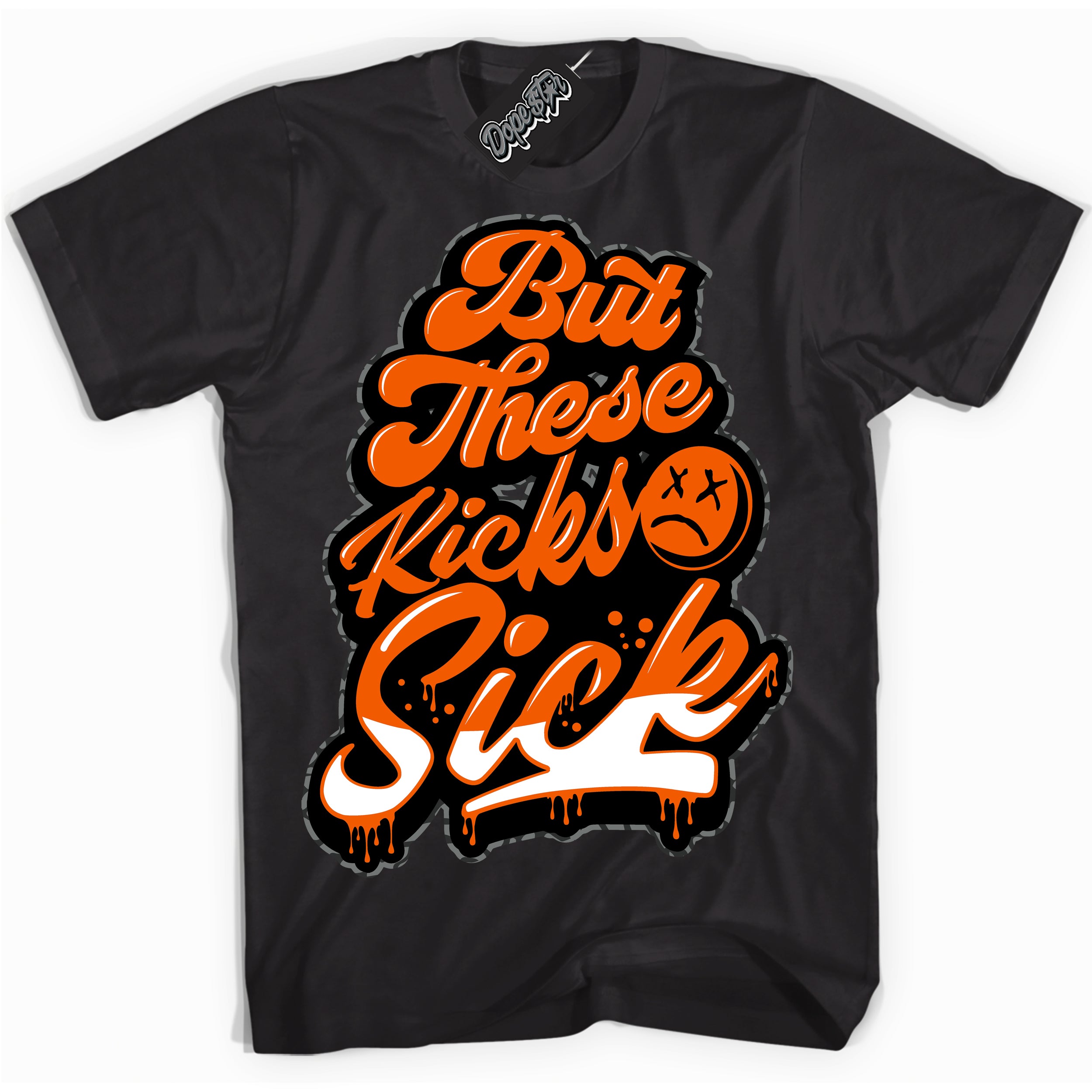 Cool Black graphic tee with “ Kick Sick ” design, that perfectly matches Fear Pack 3s sneakers
