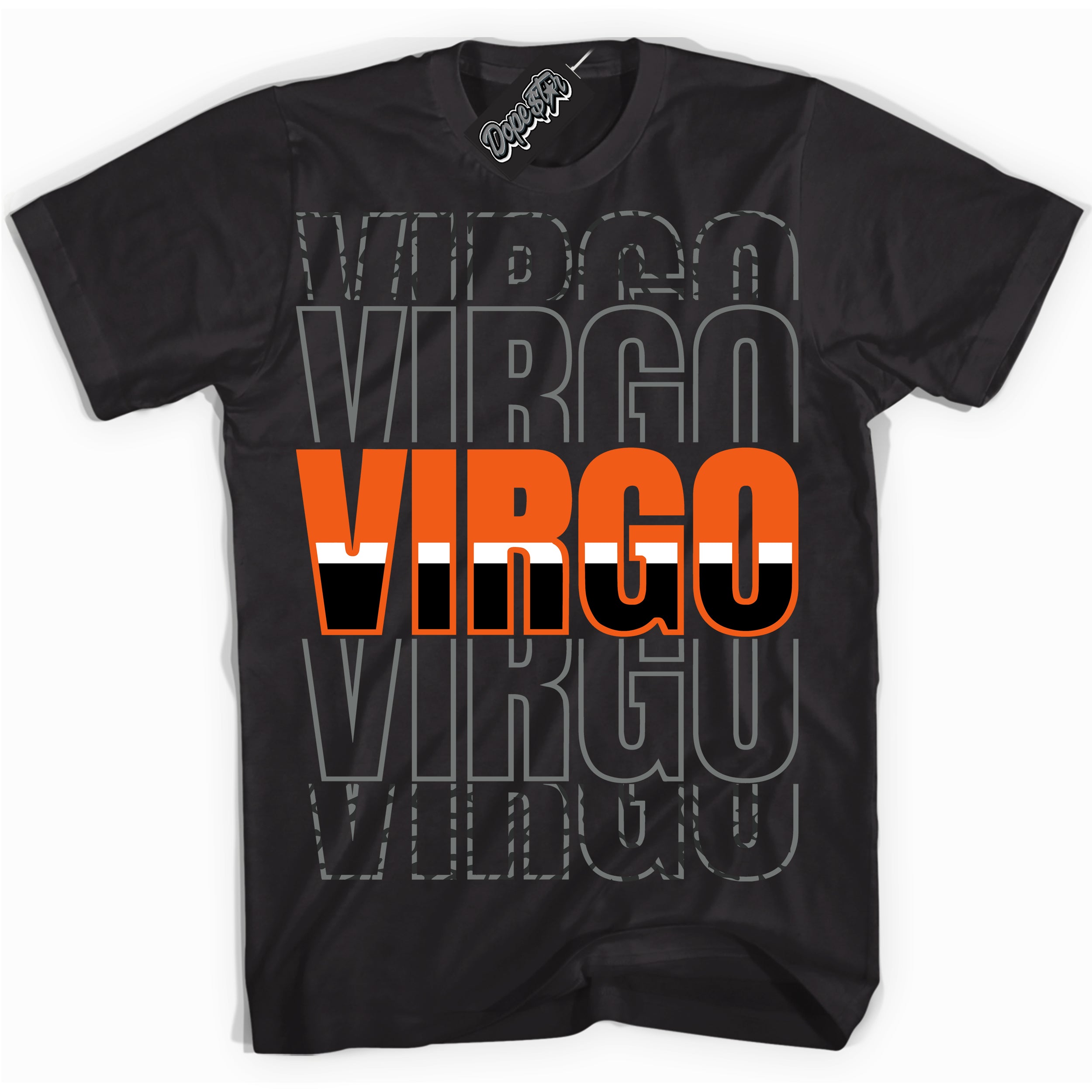 Cool Black graphic tee with “ Virgo ” design, that perfectly matches Fear Pack 3s sneakers