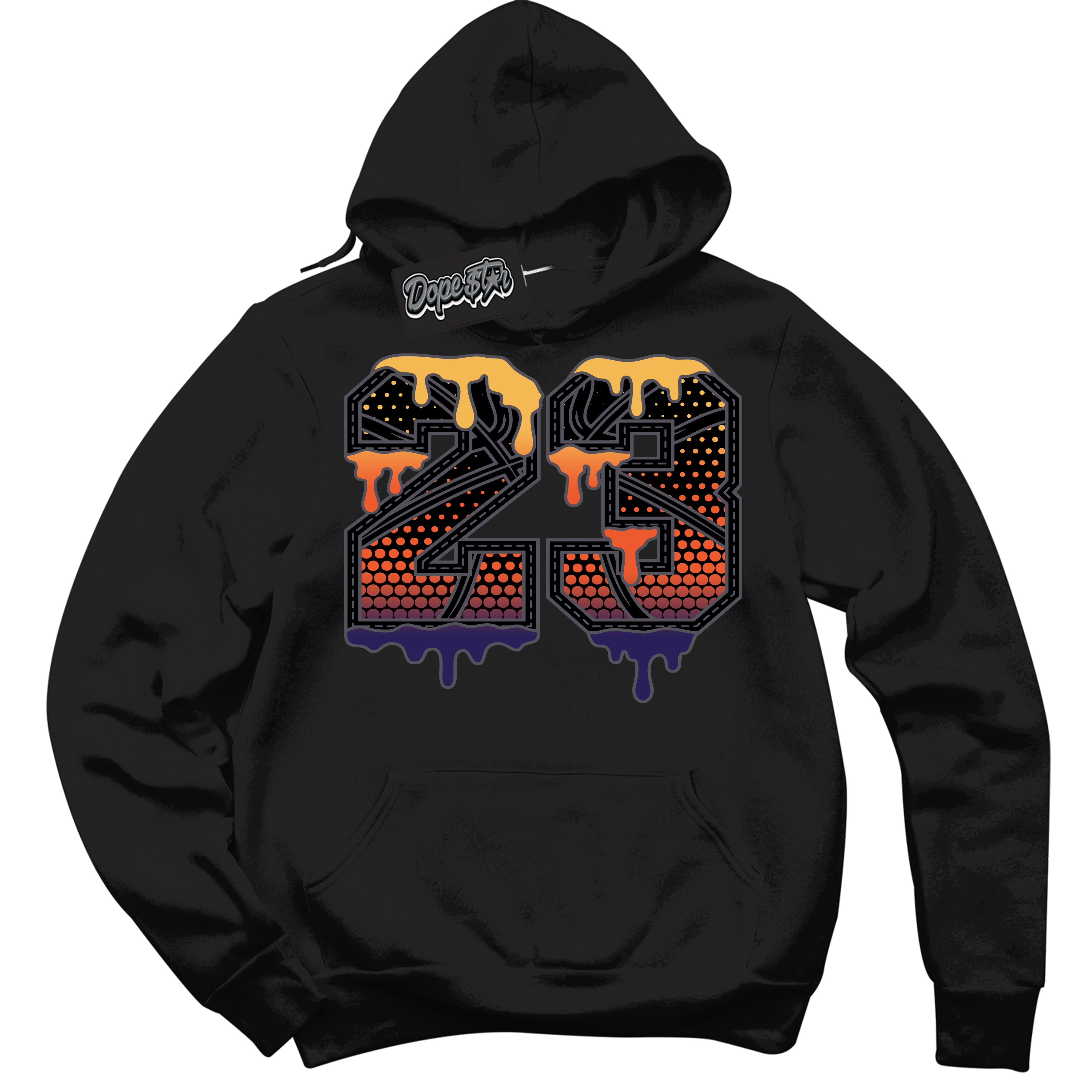 Cool Black Hoodie with “ 23 Ball ” design that Perfectly Matches J Balvin Rio 3s Sneakers.