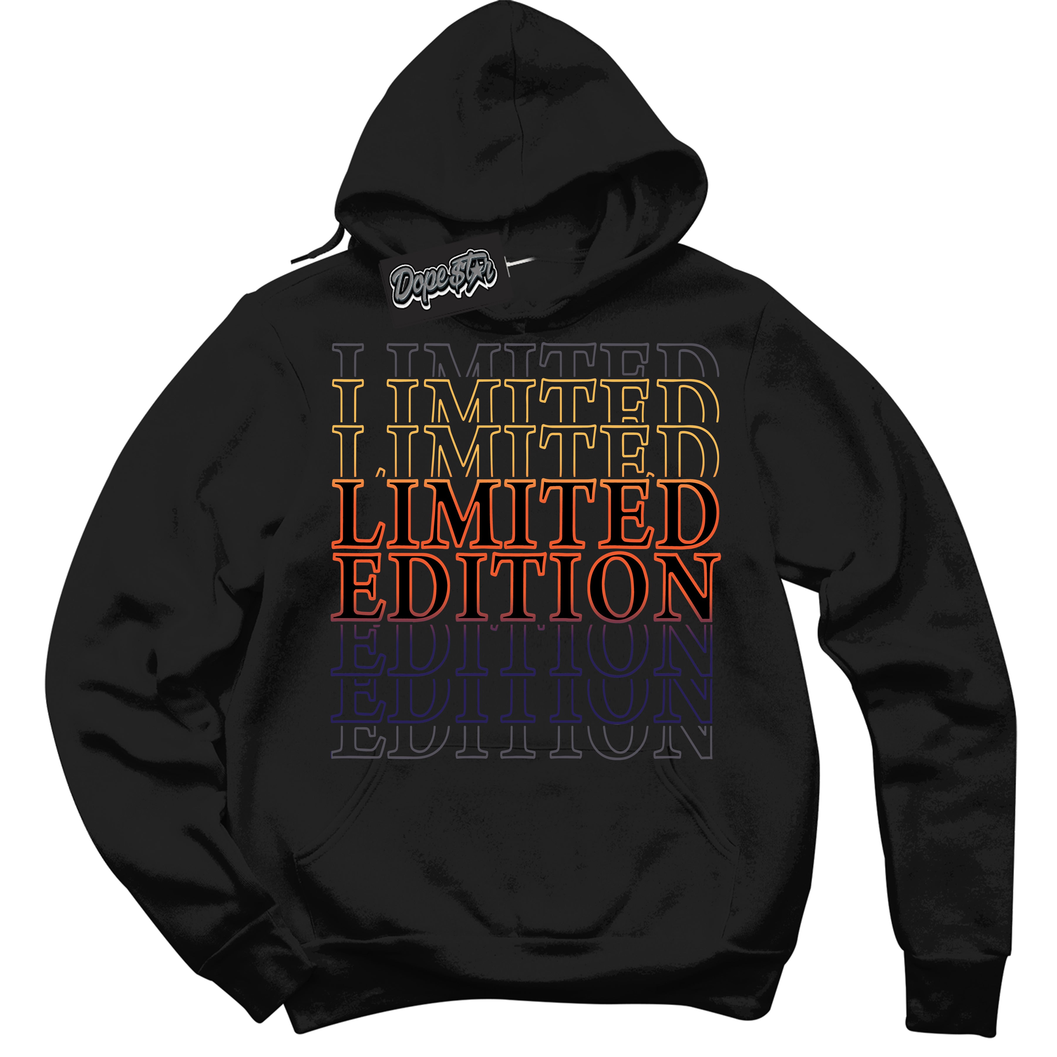 Cool Black Hoodie with “ Limited Edition ” design that Perfectly Matches J Balvin Rio 3s Sneakers.