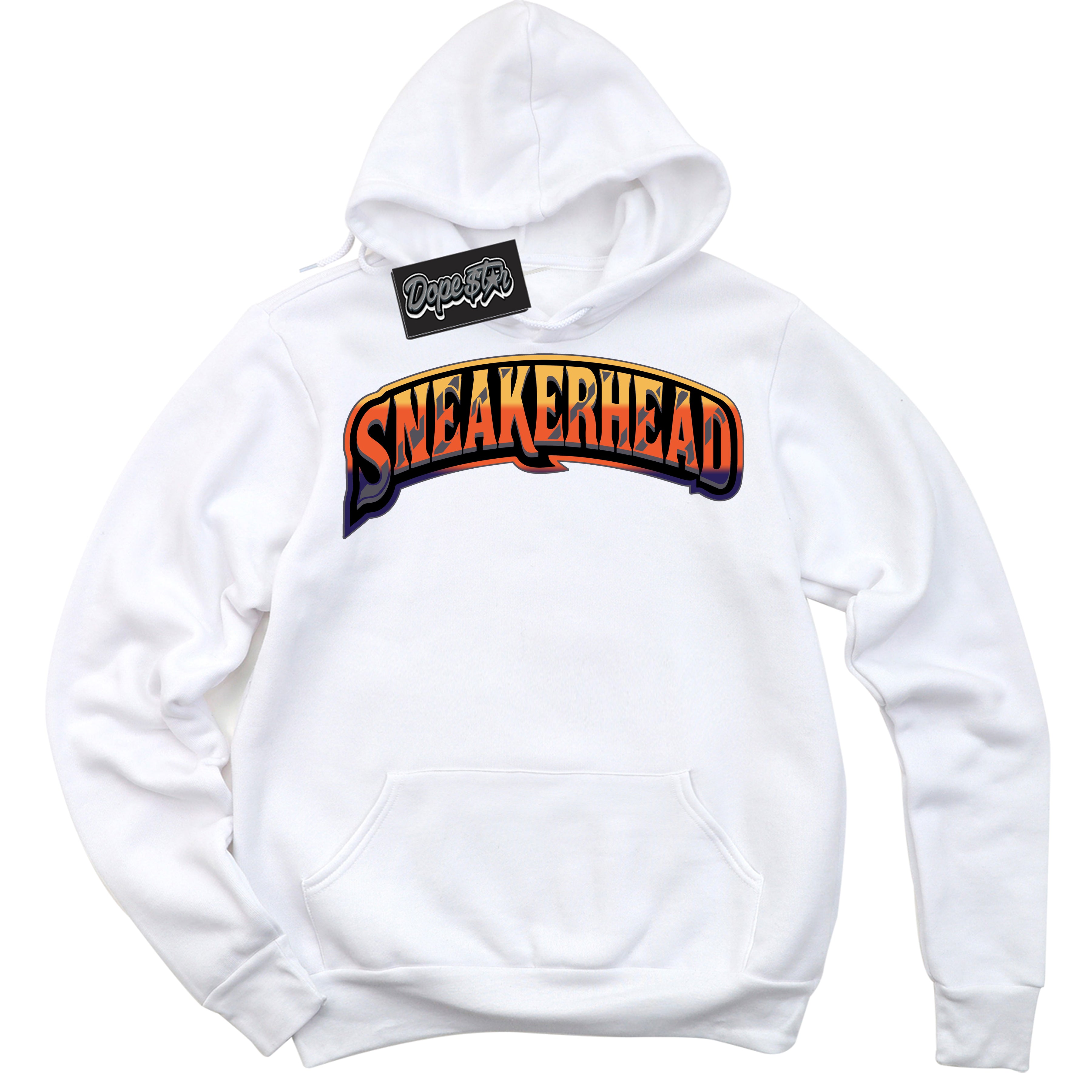 Cool White Hoodie with “ Sneakerhead ” design that Perfectly Matches J Balvin Rio 3s Sneakers.