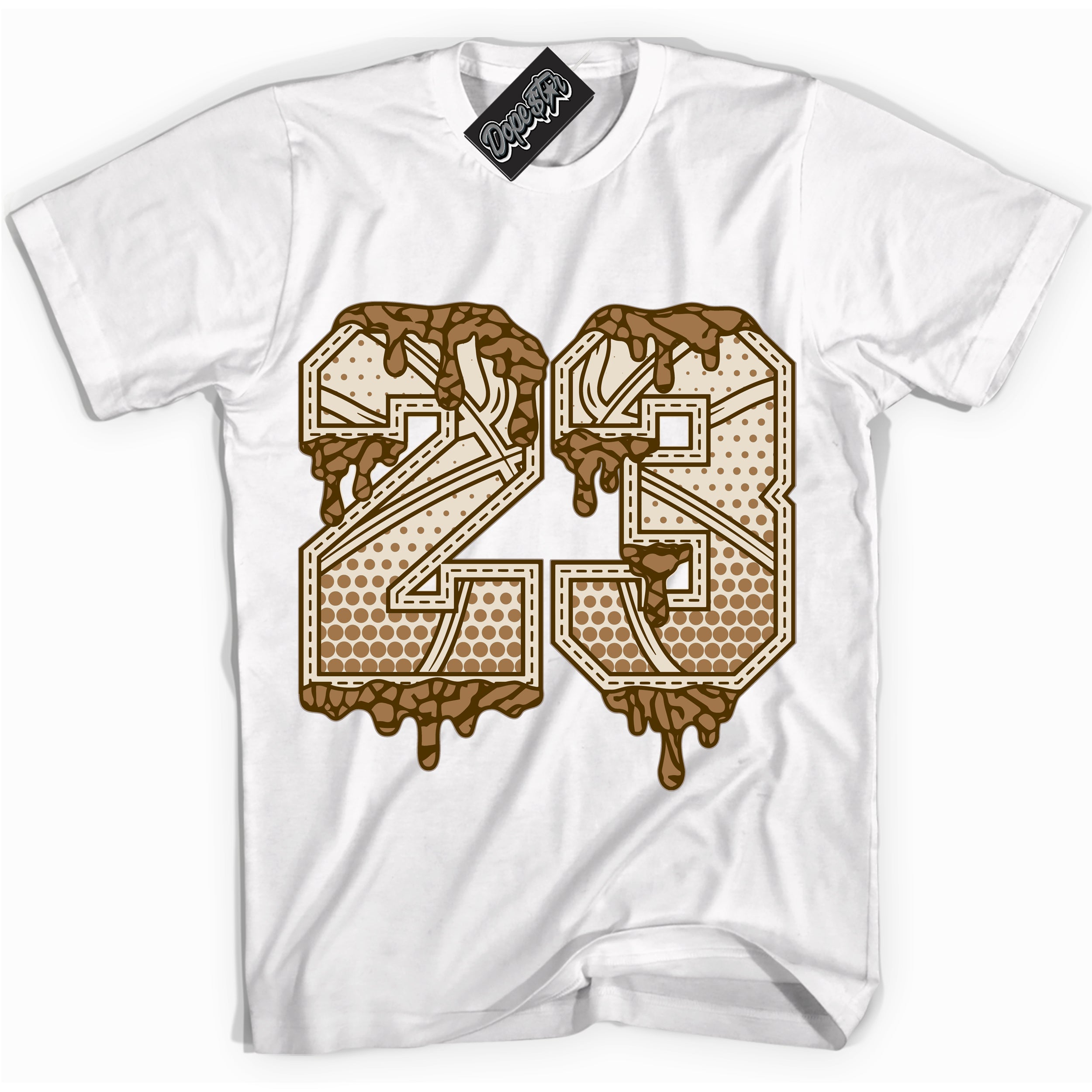 Cool White graphic tee with “ 23 Ball ” design, that perfectly matches Palomino 3s sneakers