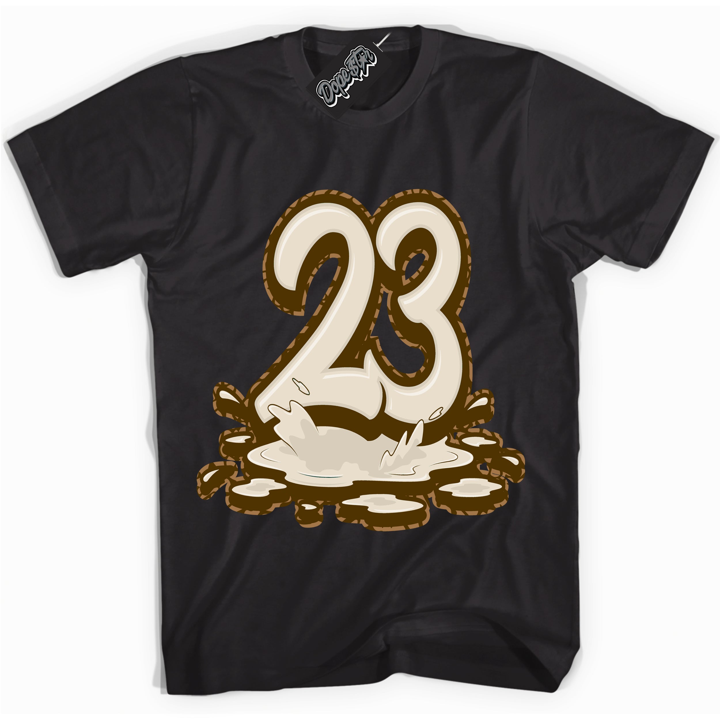 Cool Black graphic tee with “ 23 Melting ” design, that perfectly matches Palomino 3s sneakers