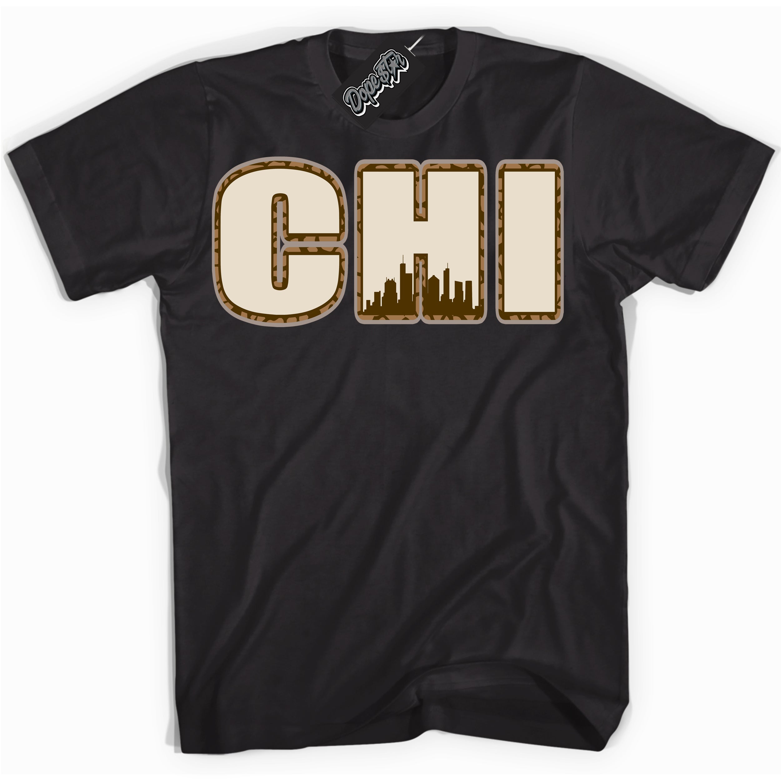Cool Black graphic tee with “ Chicago ” design, that perfectly matches Palomino 3s sneakers