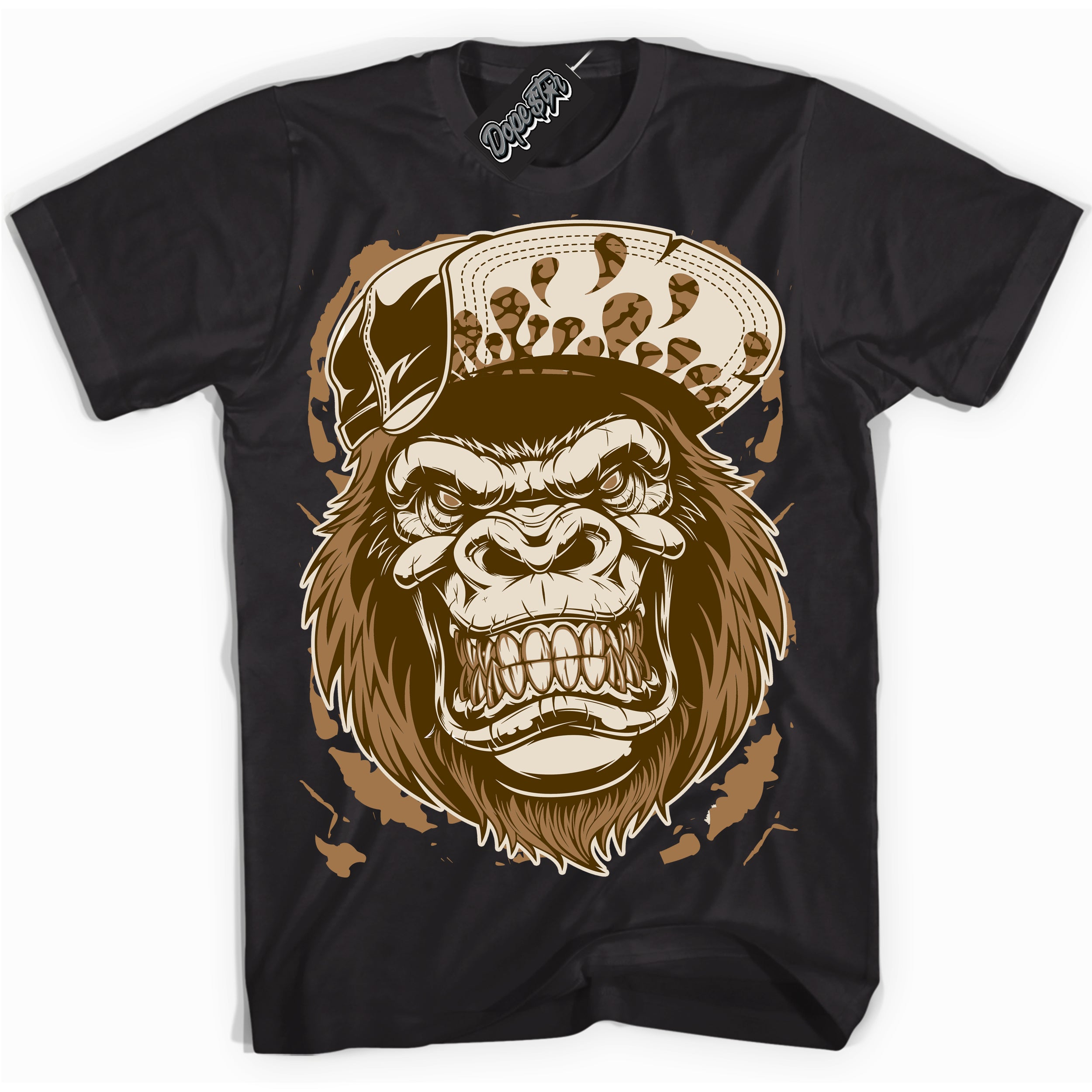 Cool Black graphic tee with “ Gorilla Beast ” design, that perfectly matches Palomino 3s sneakers