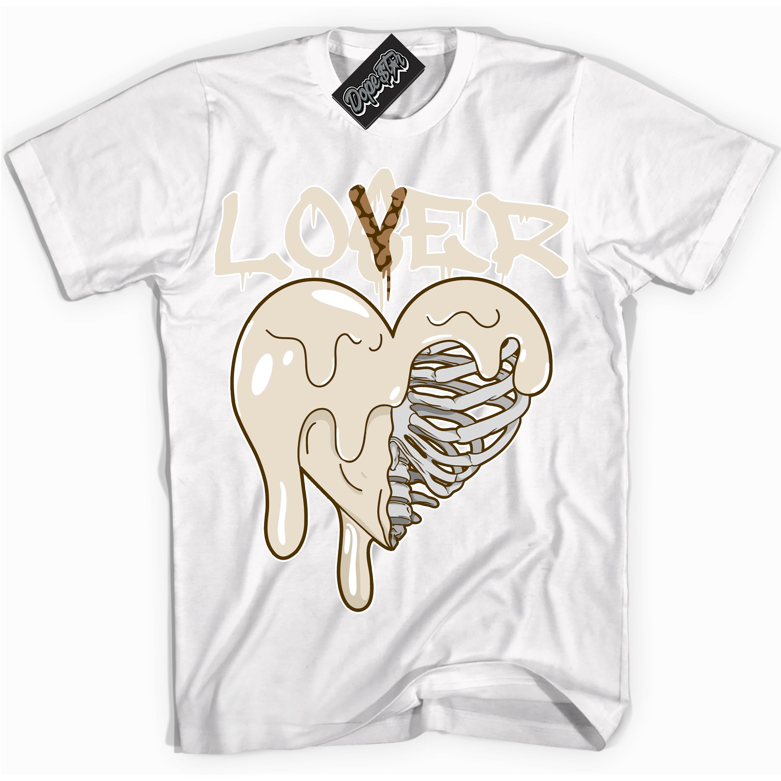 Cool White graphic tee with “ Lover Loser ” design, that perfectly matches Palomino 3s sneakers