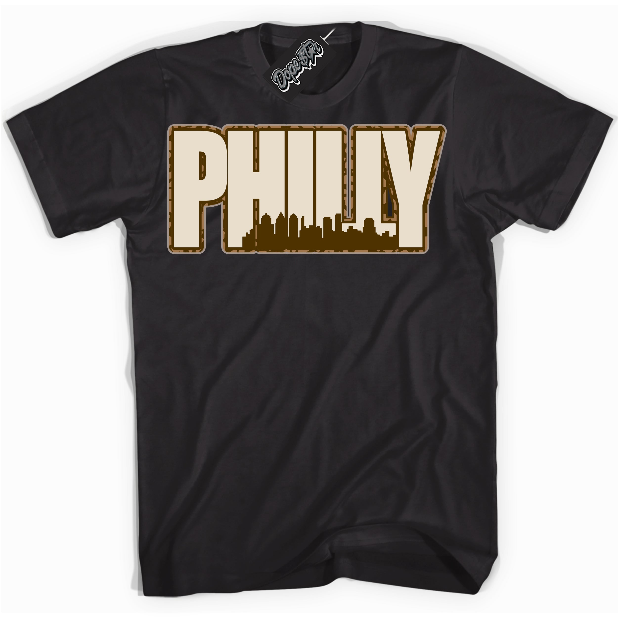 Cool Black graphic tee with “ Philly ” design, that perfectly matches Palomino 3s sneakers